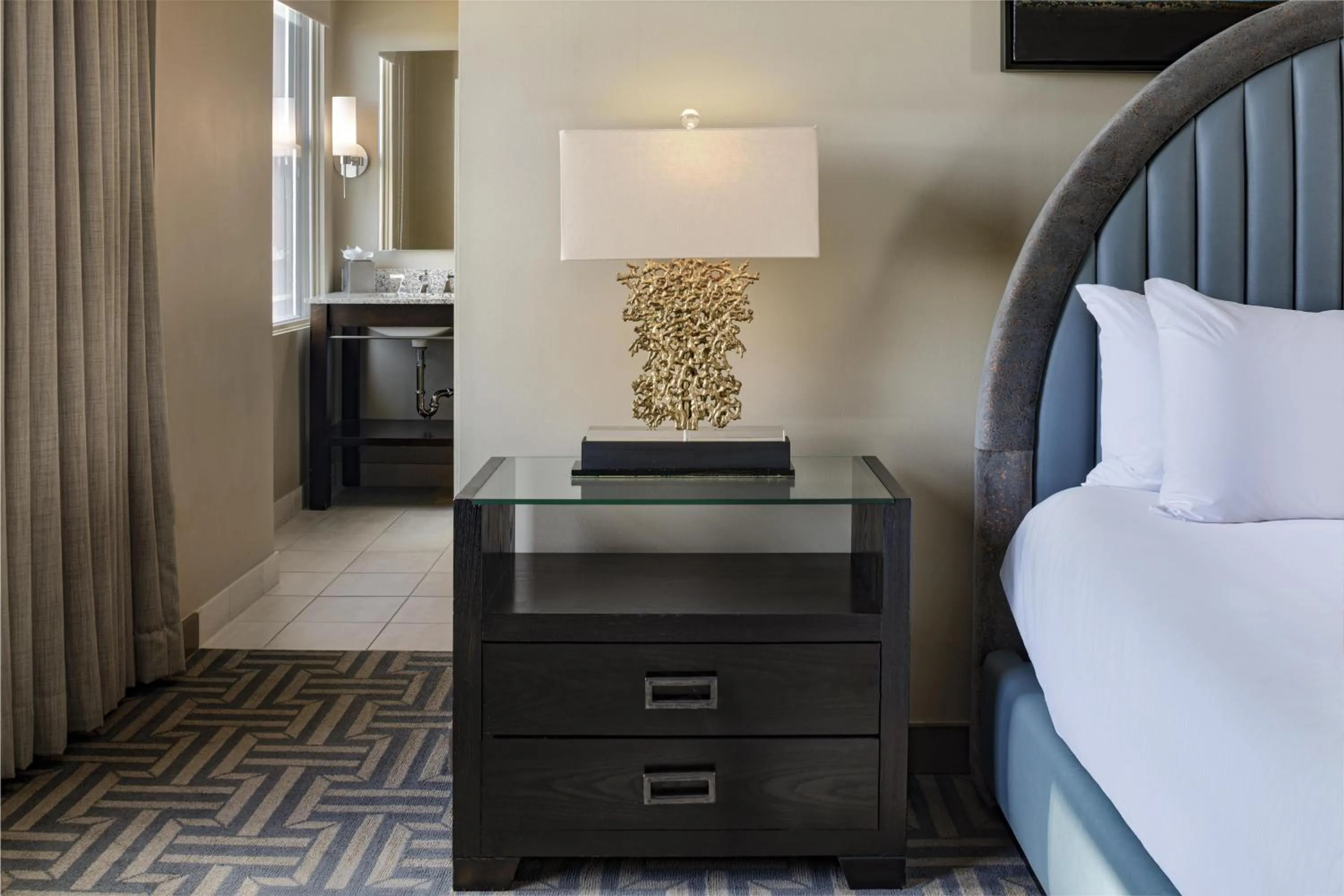 Bed in Colcord Hotel Oklahoma City, Curio Collection by Hilton