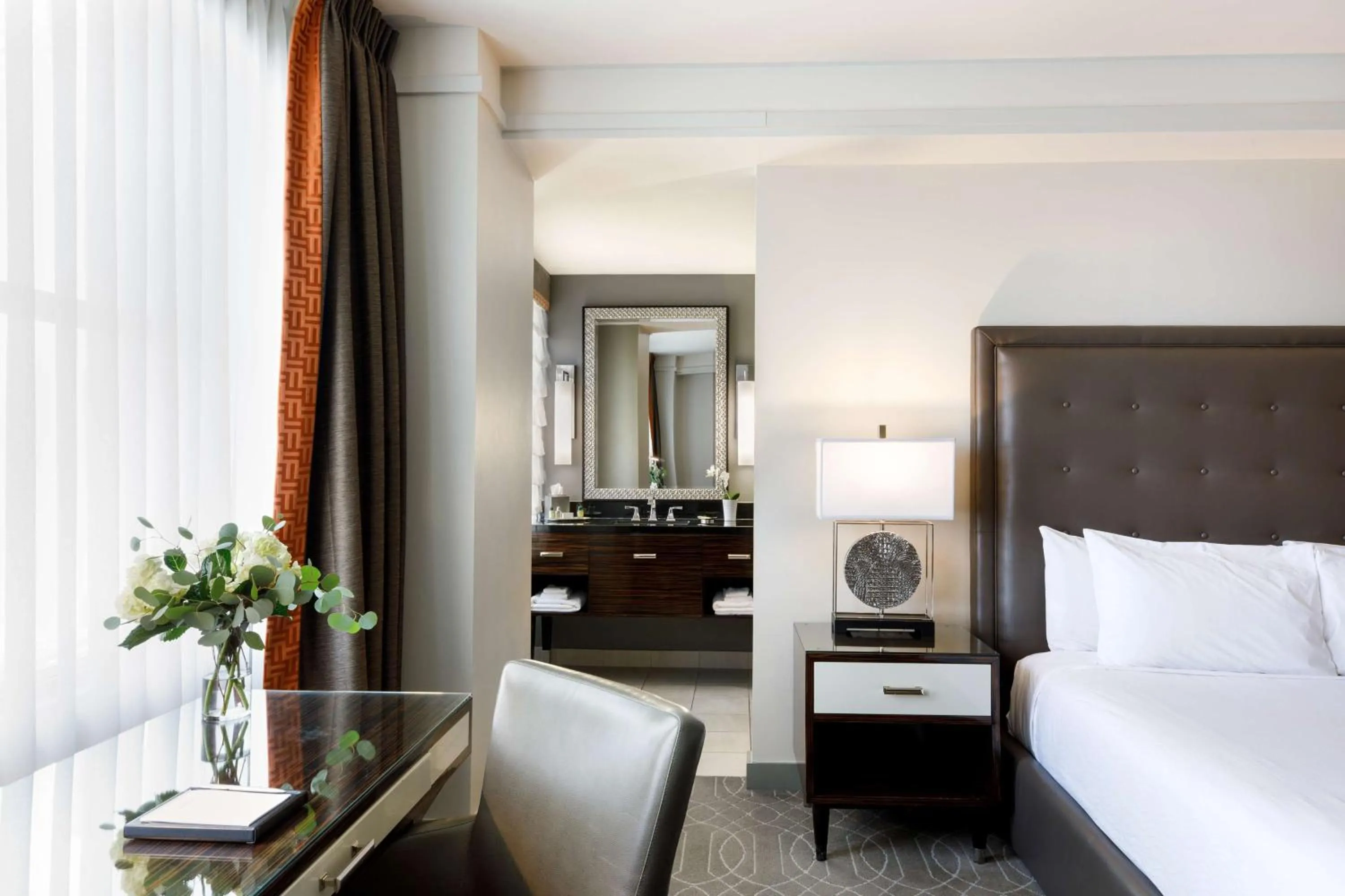 Bedroom, Bed in Colcord Hotel Oklahoma City, Curio Collection by Hilton