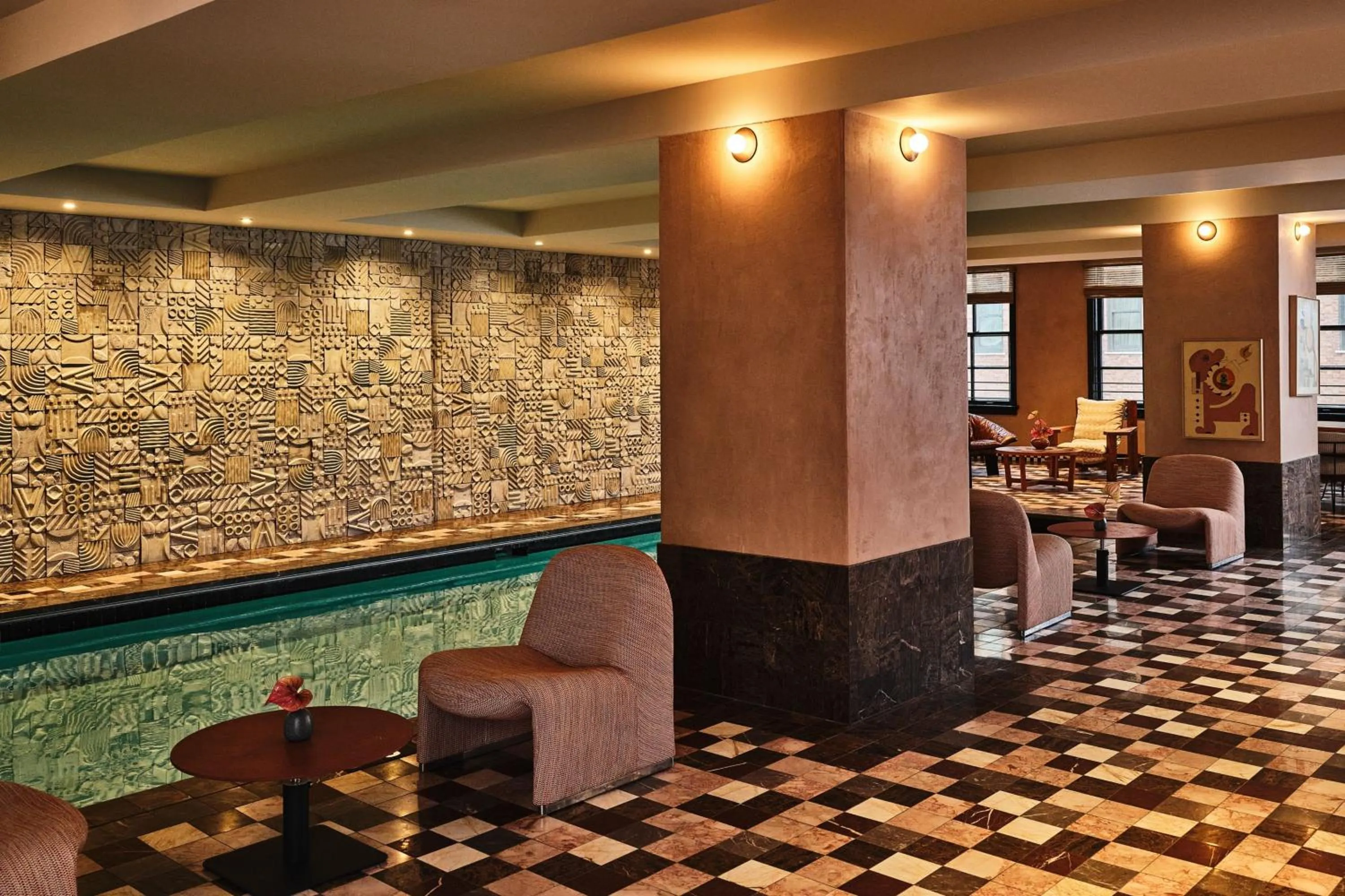 Swimming pool in Downtown Los Angeles Proper Hotel, a Member of Design Hotels