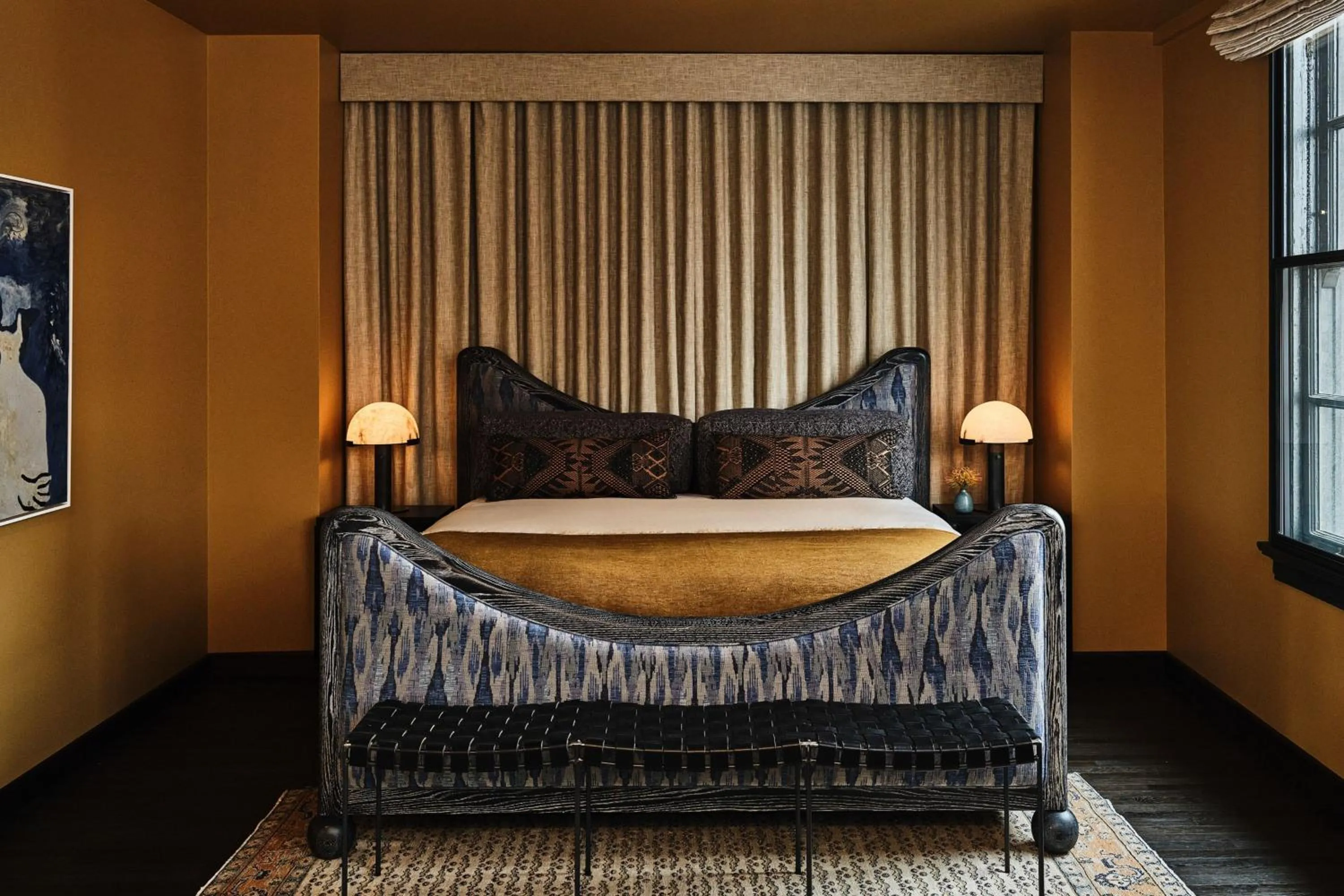 Swimming pool, Bed in Downtown Los Angeles Proper Hotel, a Member of Design Hotels