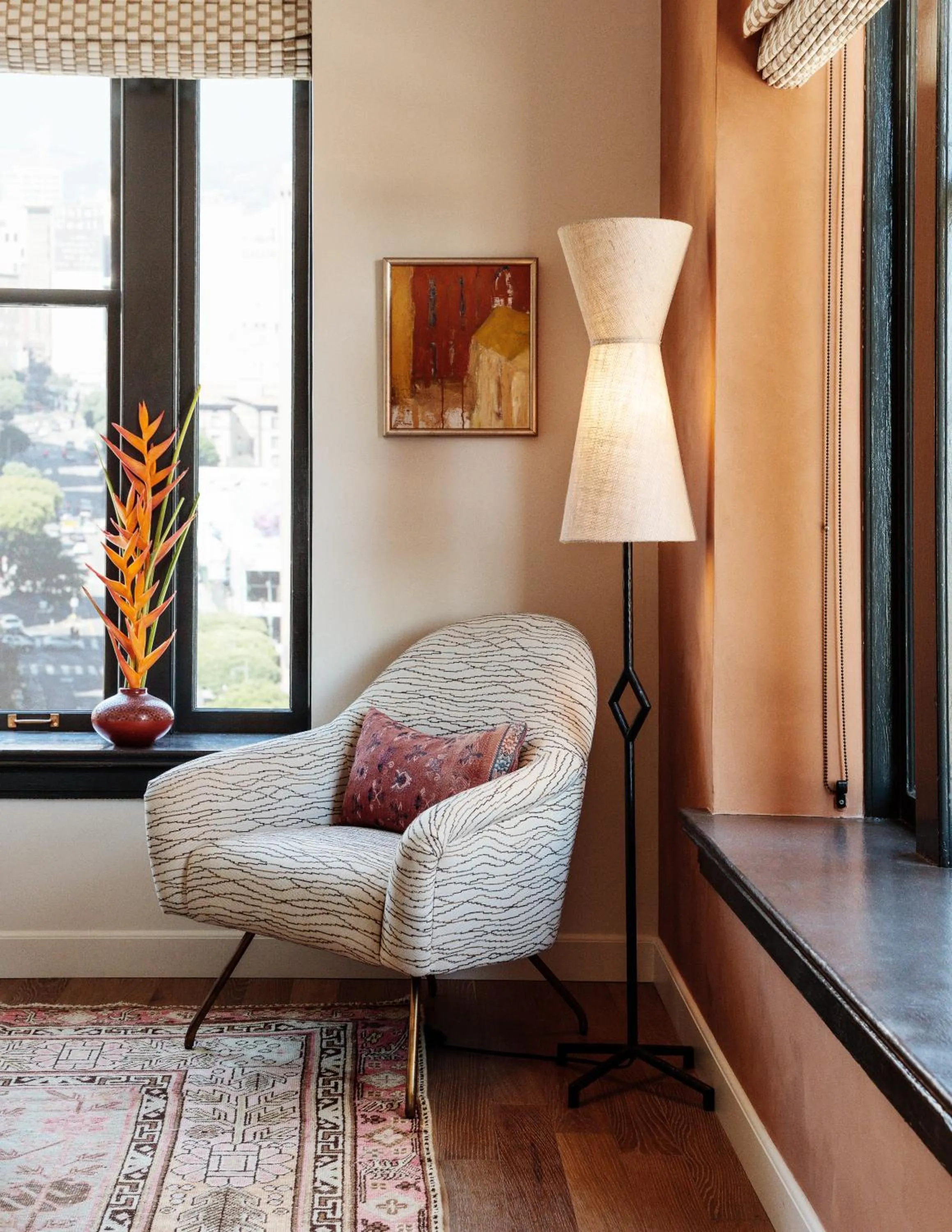 Seating area in Downtown Los Angeles Proper Hotel, a Member of Design Hotels