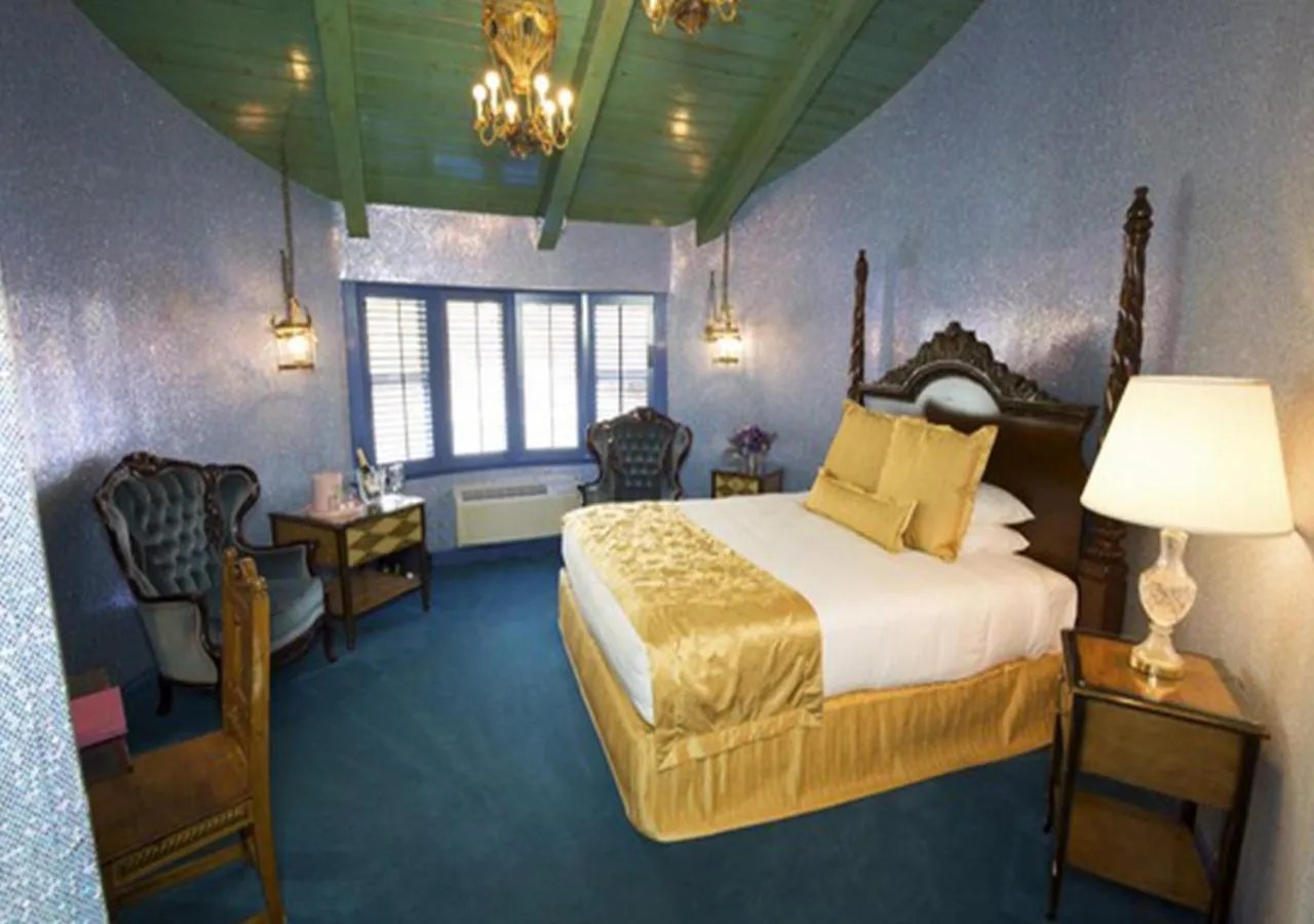 Bed in Madonna Inn