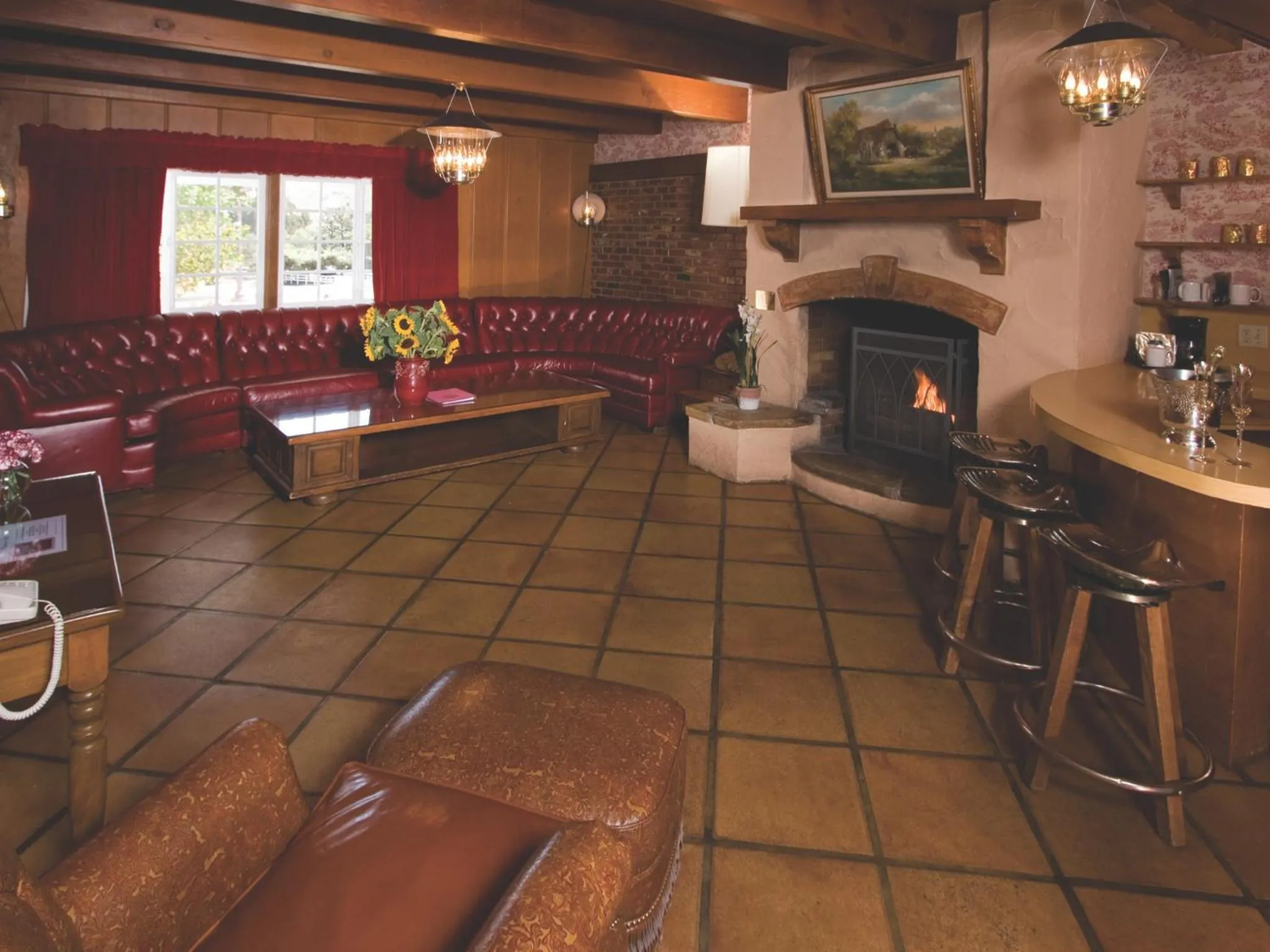Living room in Madonna Inn