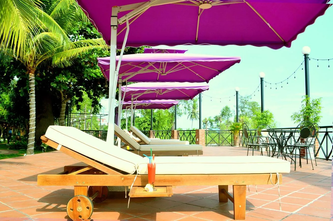 Patio in Con Khuong Resort Can Tho