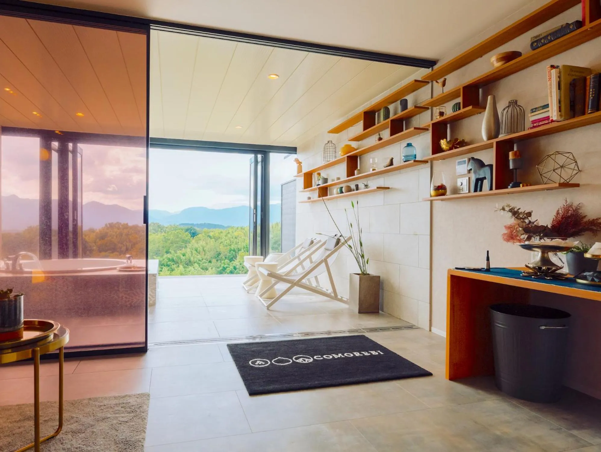 Dining area in Yufuin Glamping COMOREBI