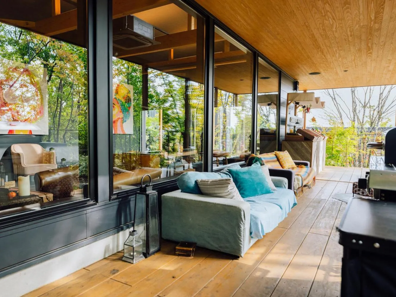 Balcony/Terrace in Yufuin Glamping COMOREBI