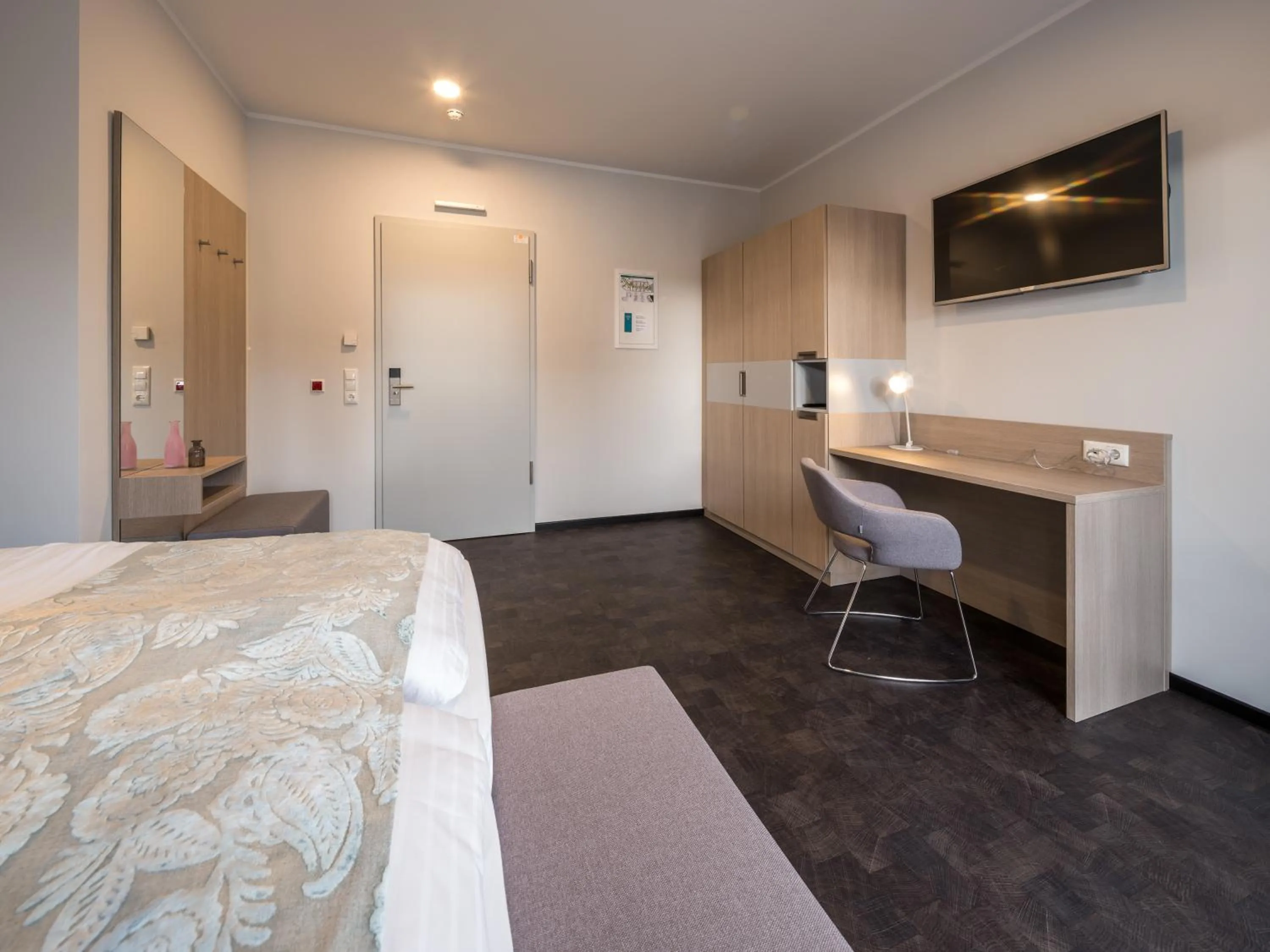 Bed in RS-HOTEL - smart & modern Hotel Apartments