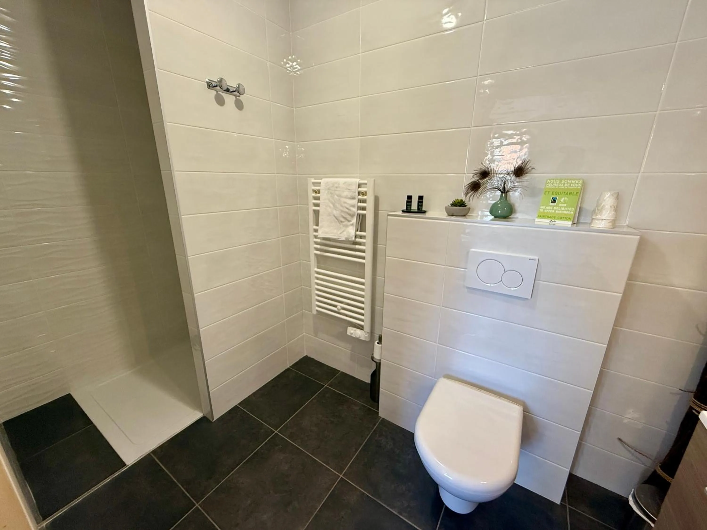 Shower in Chambres d'hôtes Grange Debout