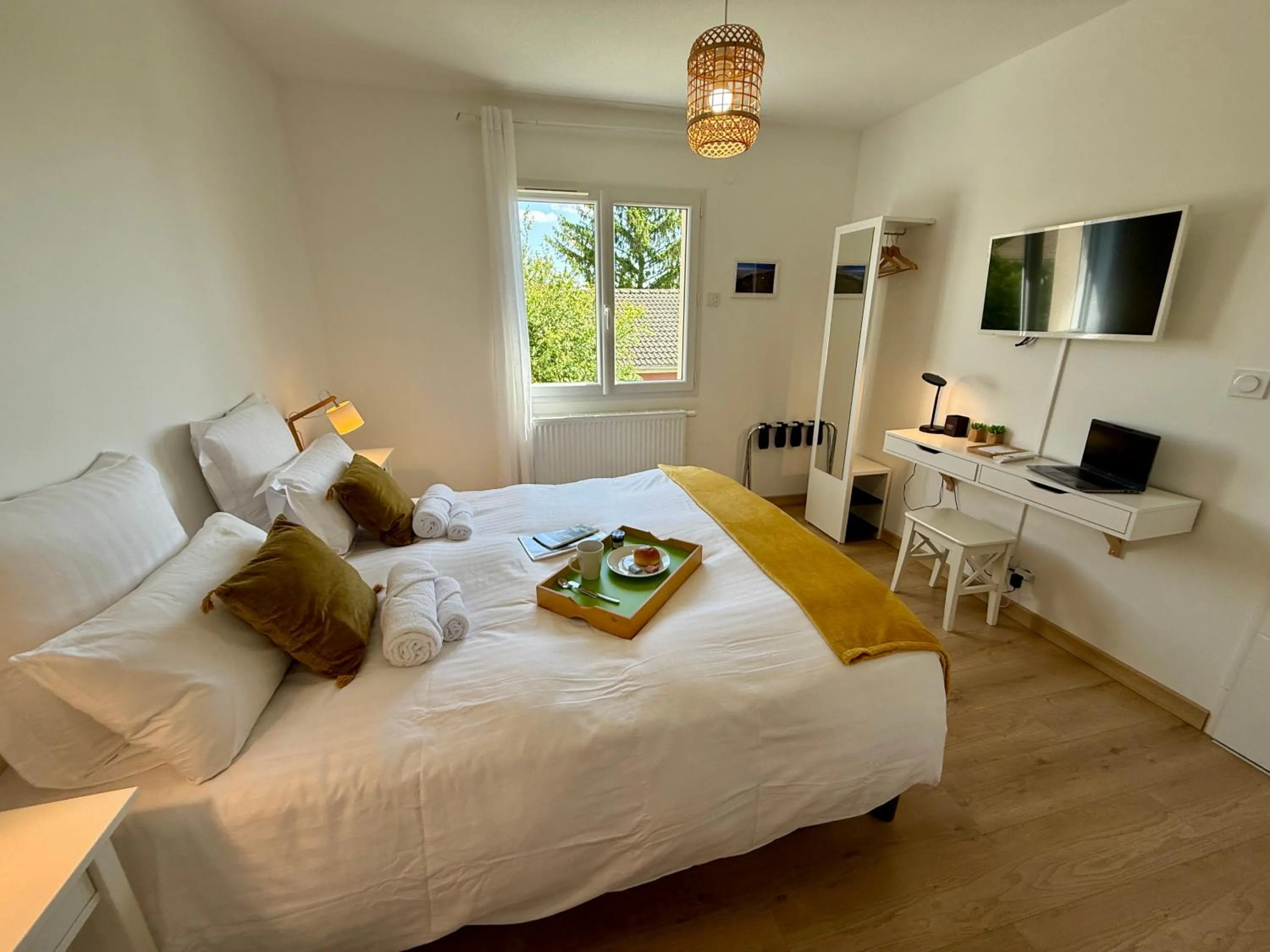 Bed in Chambres d'hôtes Grange Debout