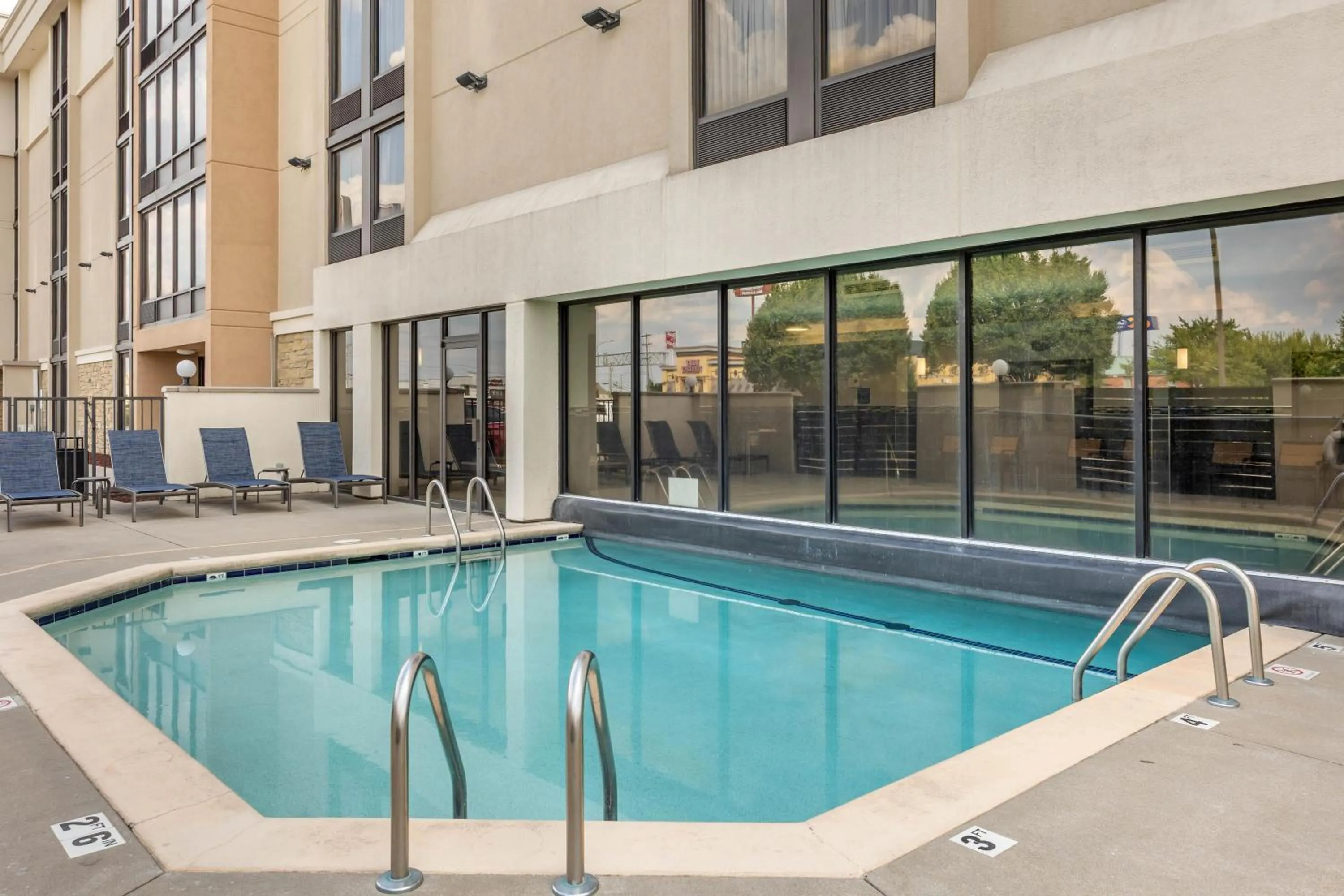 Pool view in Drury Inn & Suites Springfield MO