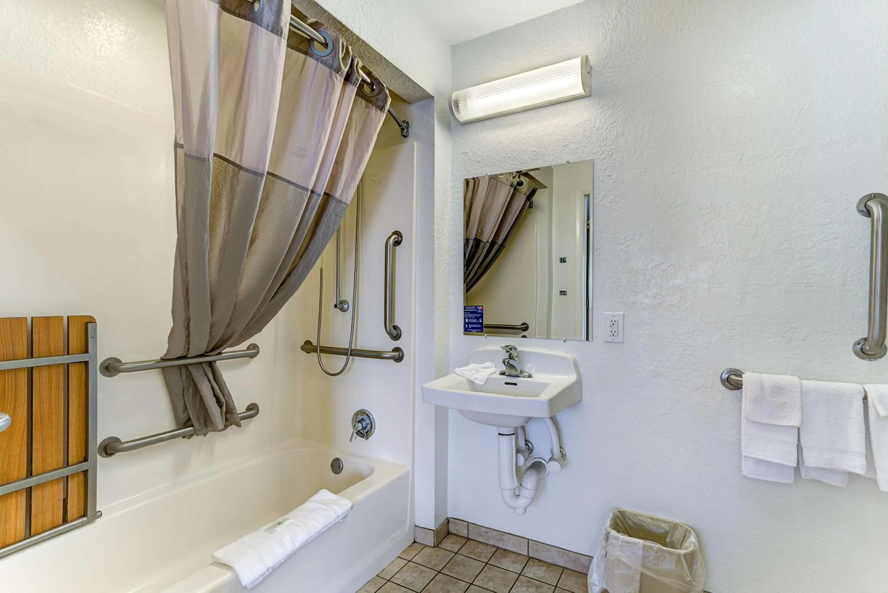 Shower in Studio 6-Kissimmee, FL - Orlando