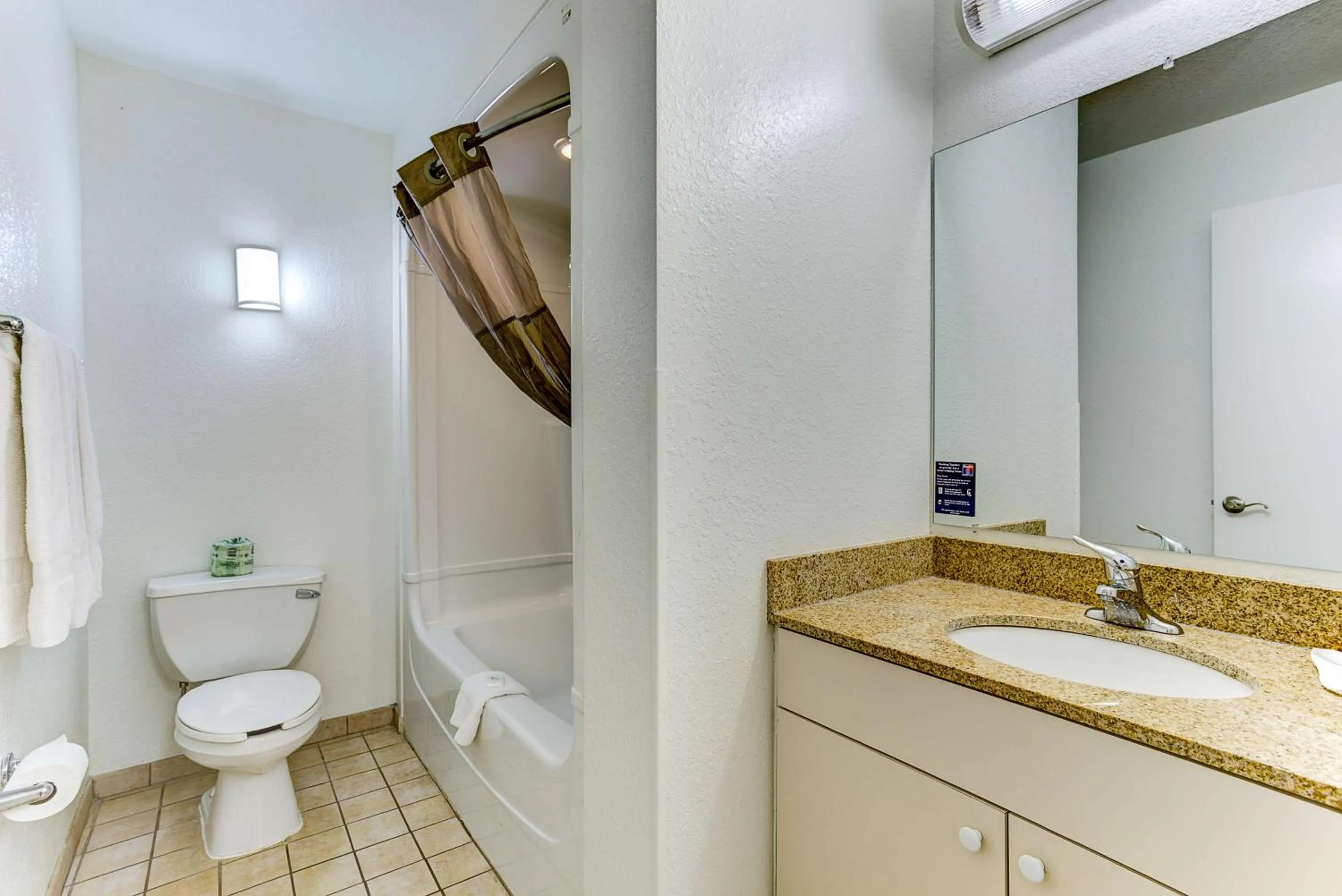 Shower in Studio 6-Kissimmee, FL - Orlando