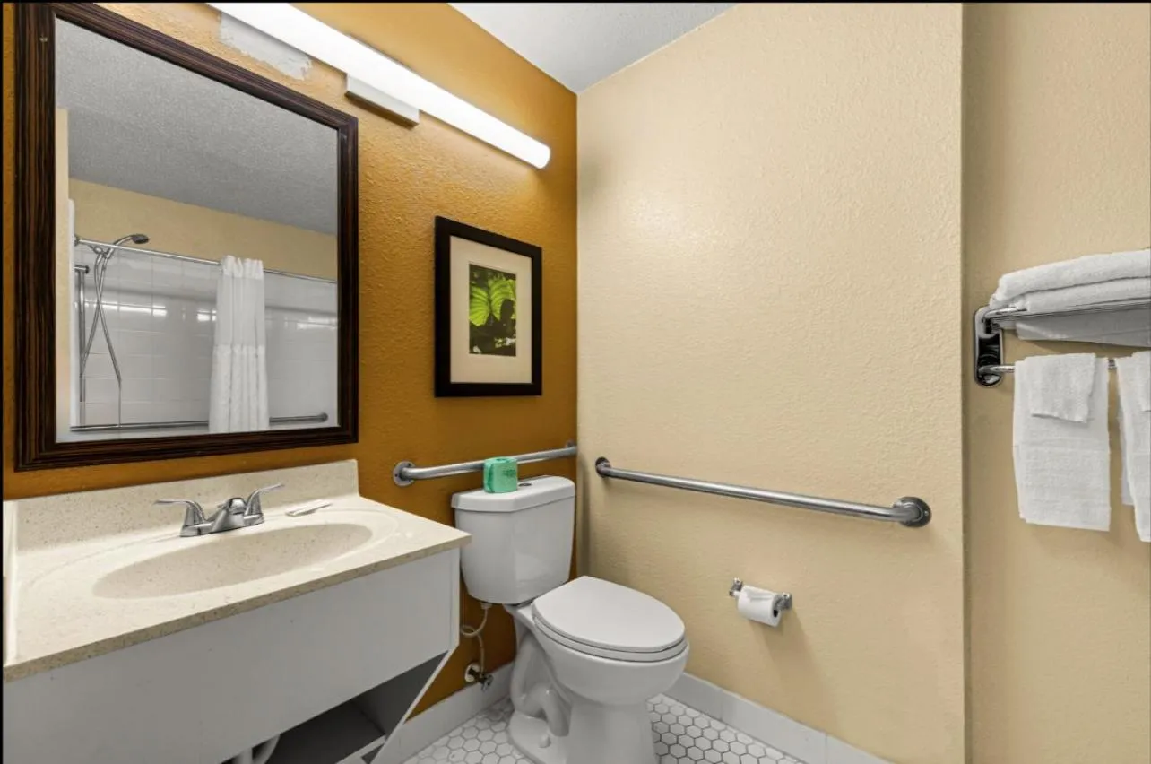 Shower in Suburban Studios Winston-Salem near Hanes Mall