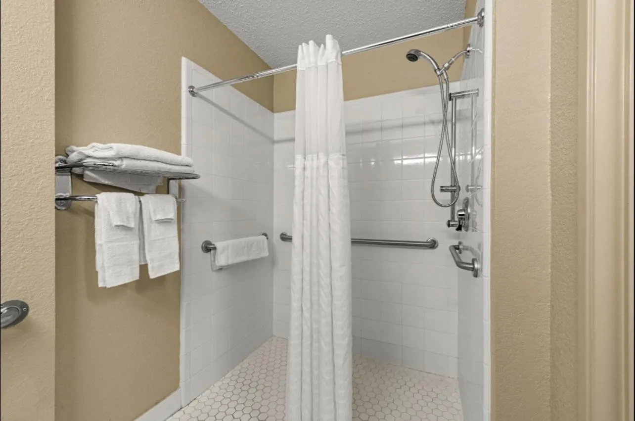 Shower in Suburban Studios Winston-Salem near Hanes Mall