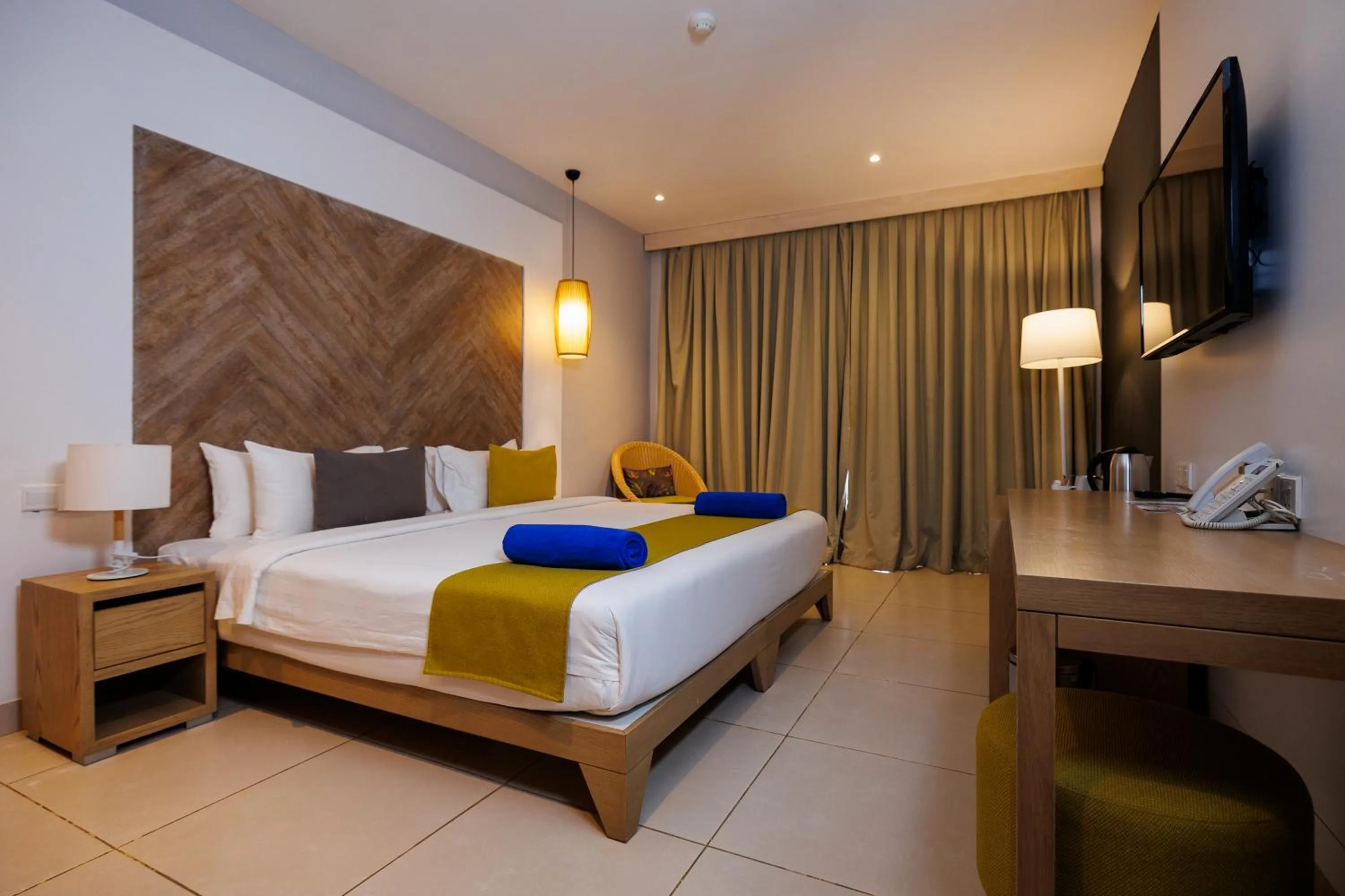 Bed in African Princess Beach Hotel