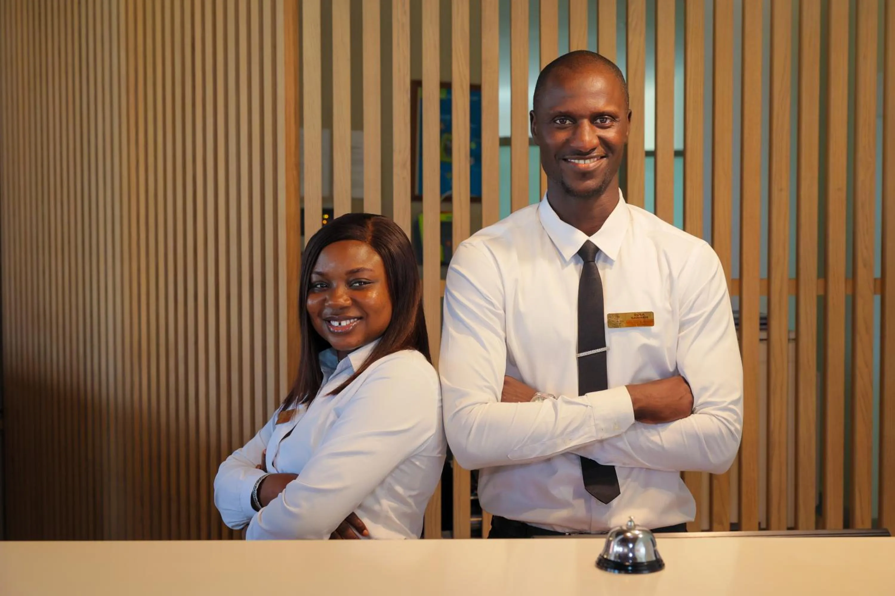 Staff in African Princess Beach Hotel
