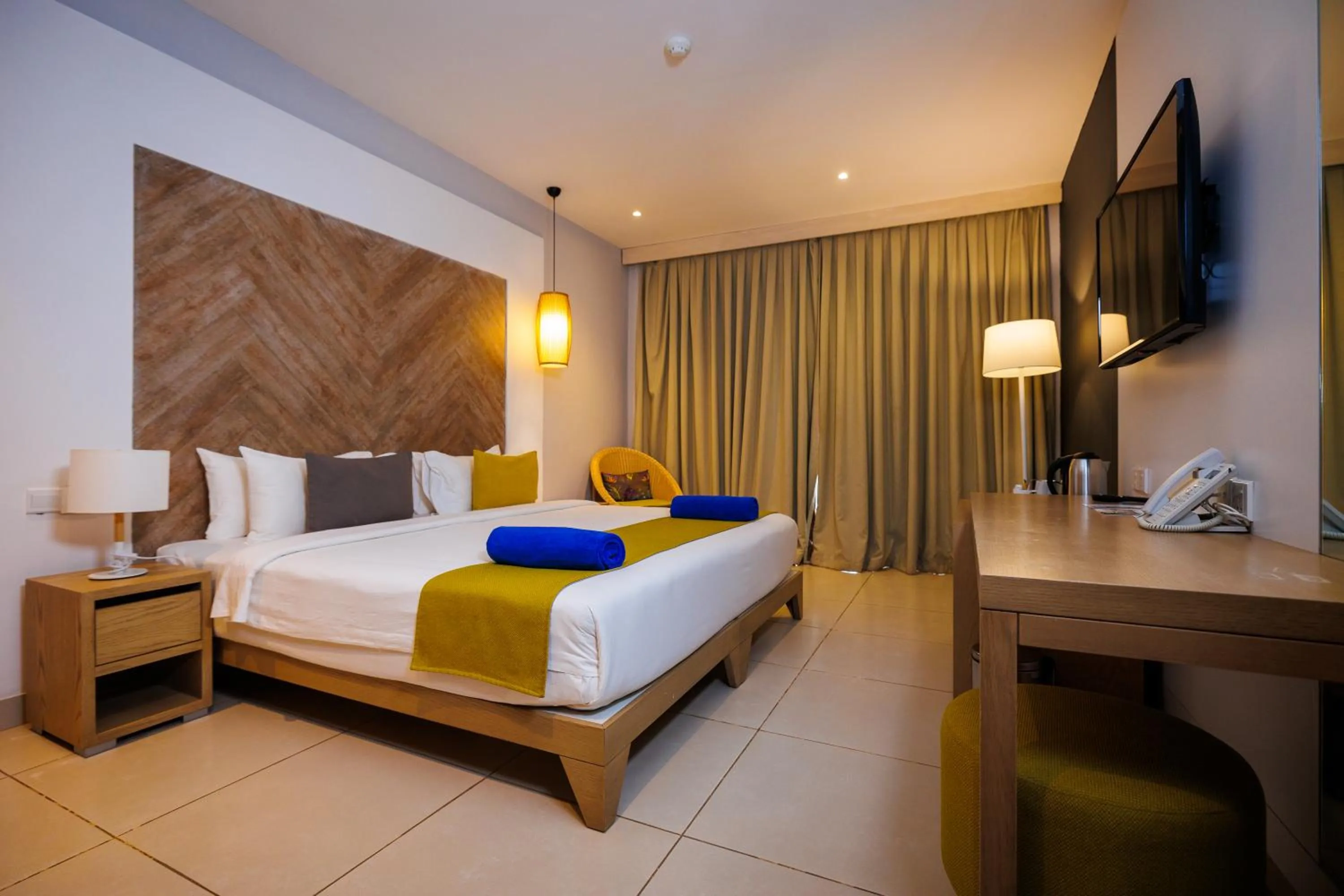 Bed in African Princess Beach Hotel