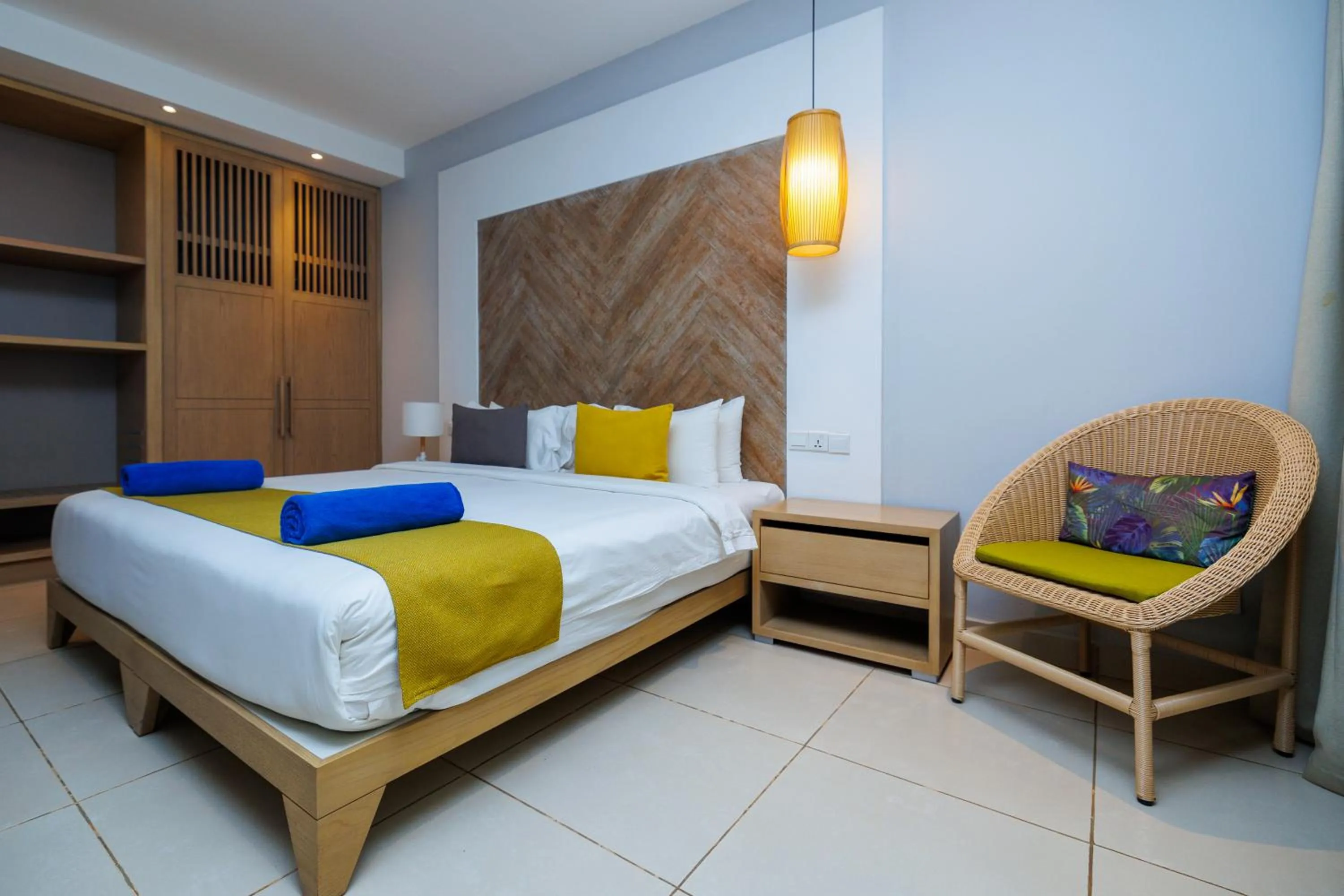 Bed in African Princess Beach Hotel