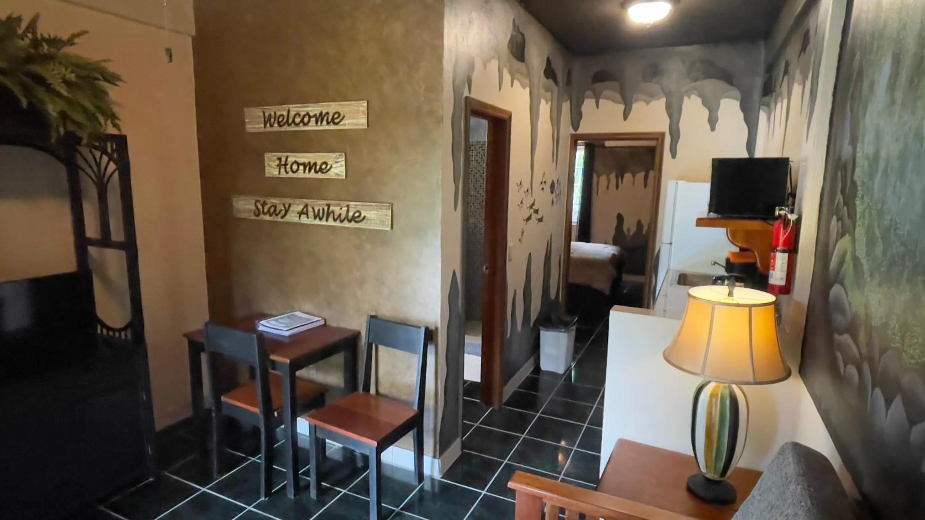 Living room in Belize Budget Suites