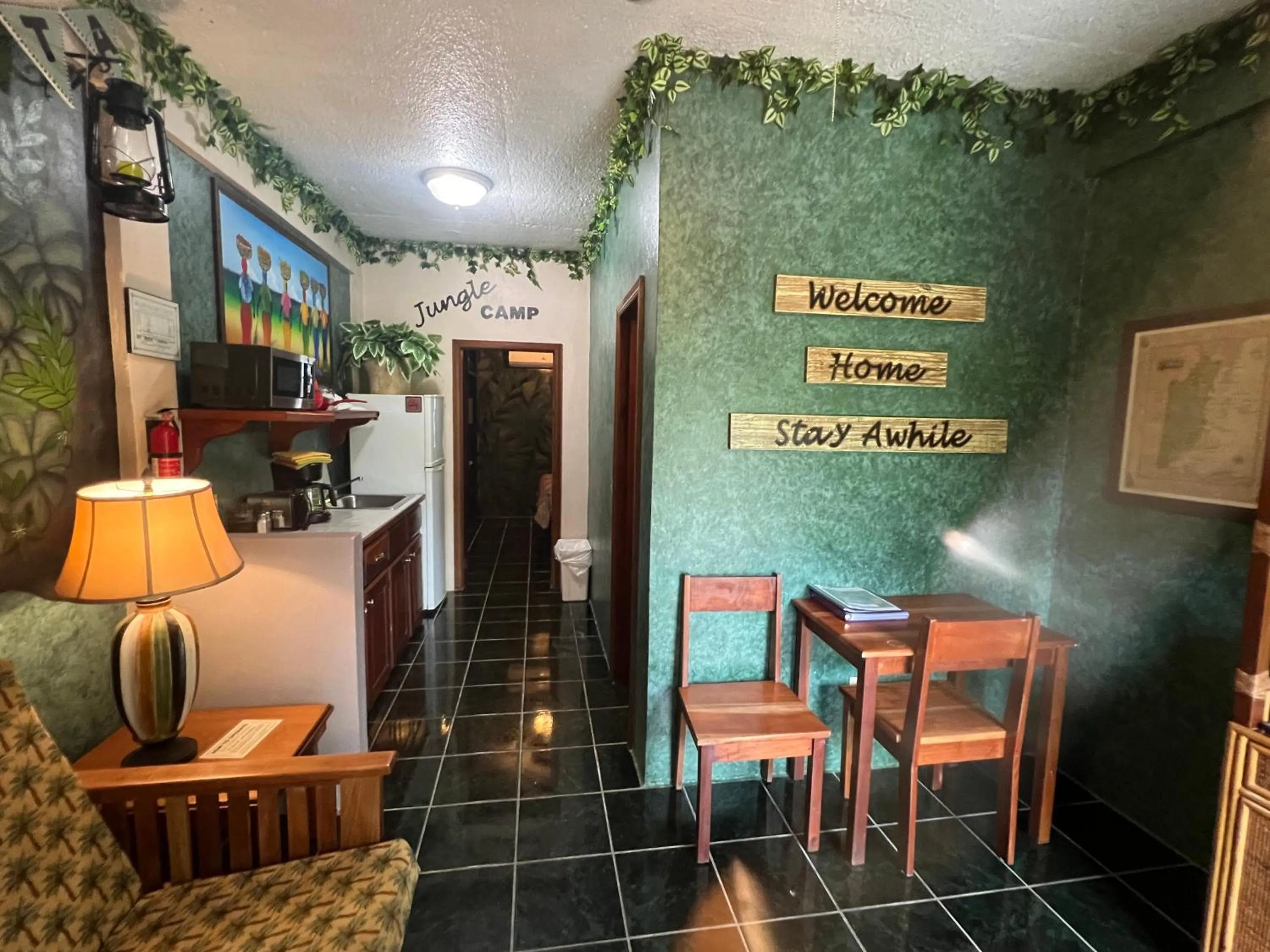 kitchen in Belize Budget Suites