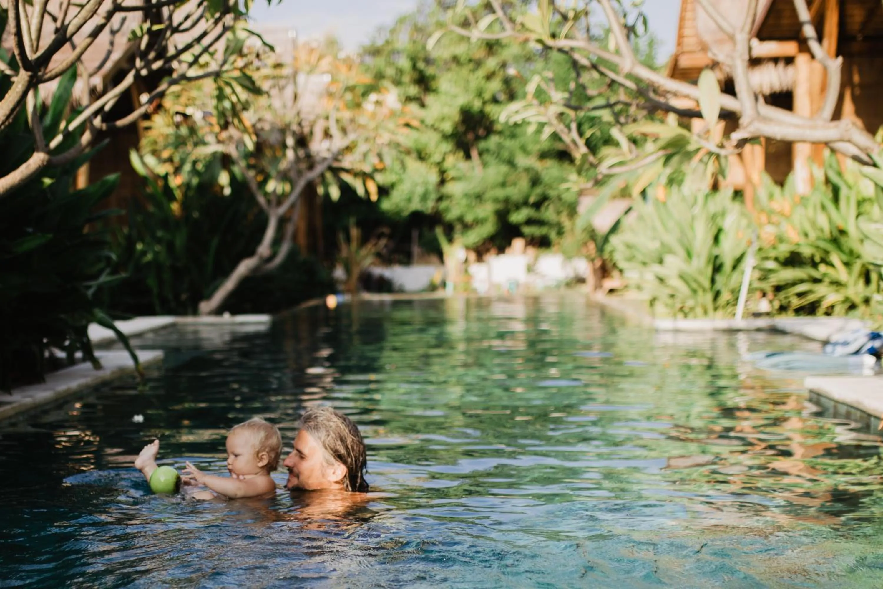 People in Kalyssa Beach Bungalows