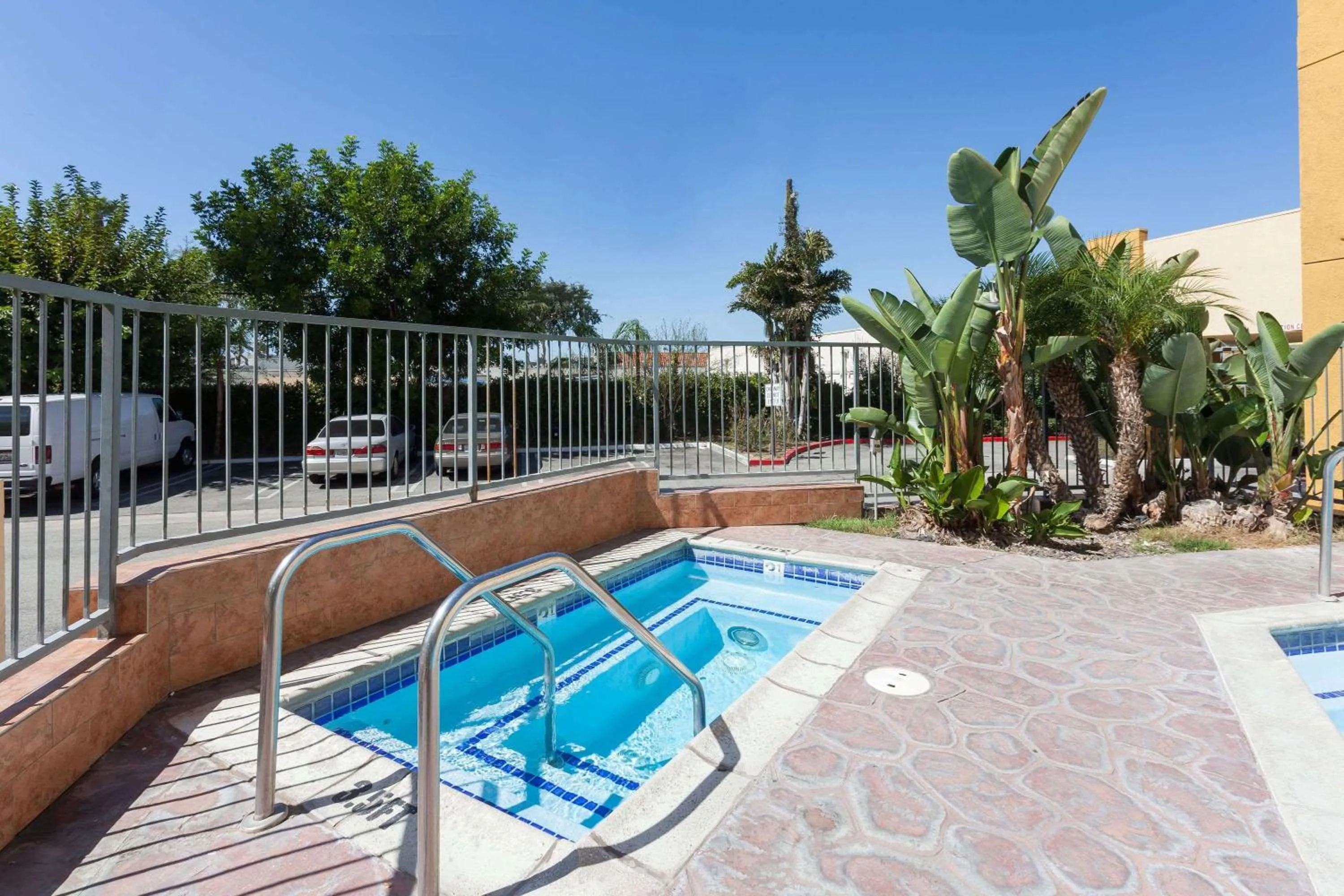 Pool view in Ramada Plaza by Wyndham Garden Grove/Anaheim South