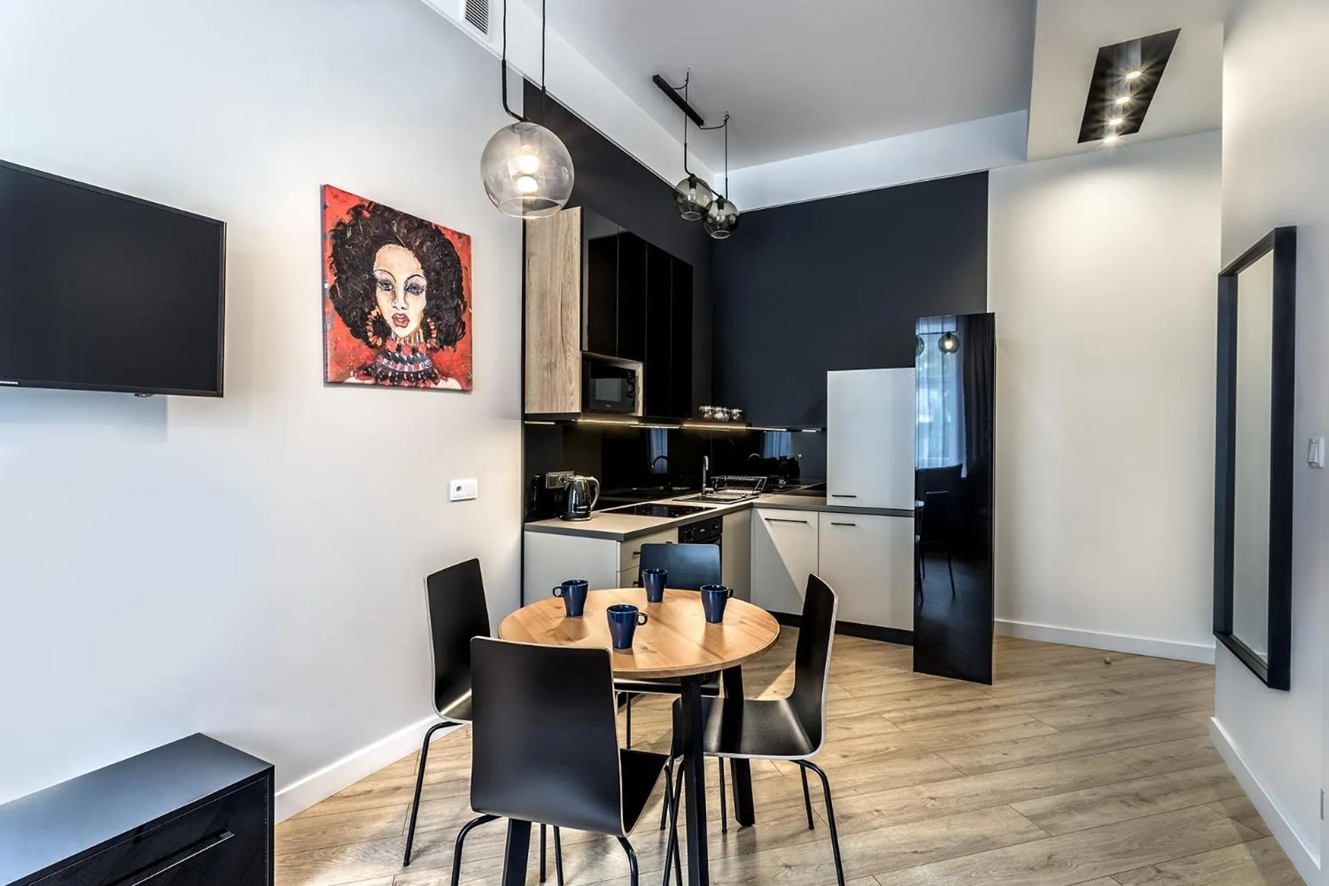 Dining area in Apartamenty Nowa Kamienica Częstochowa Centrum Szymanowskiego 22A