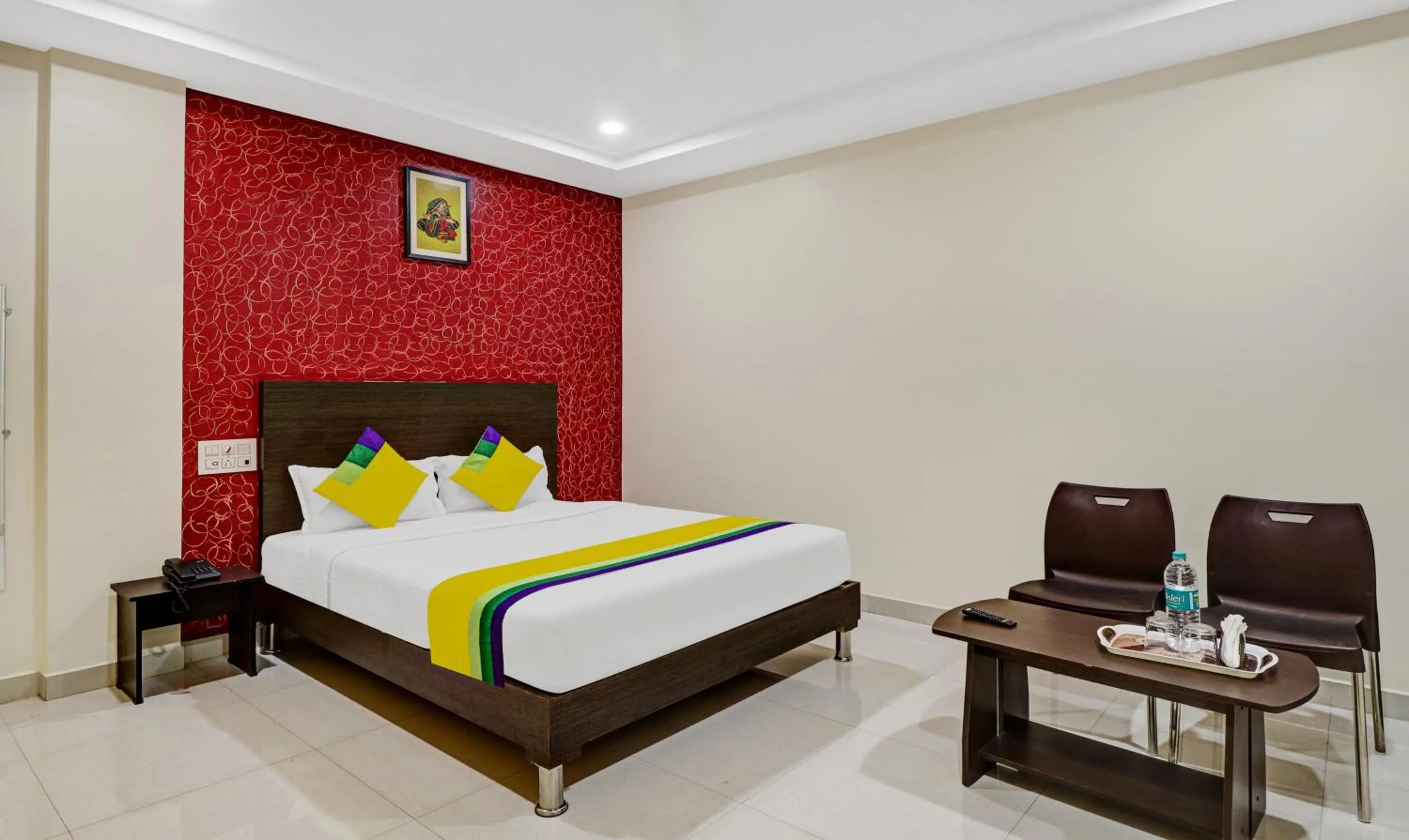 Bedroom in Itsy Hotels Harsha Comforts,600 Mts From Coffee Museum