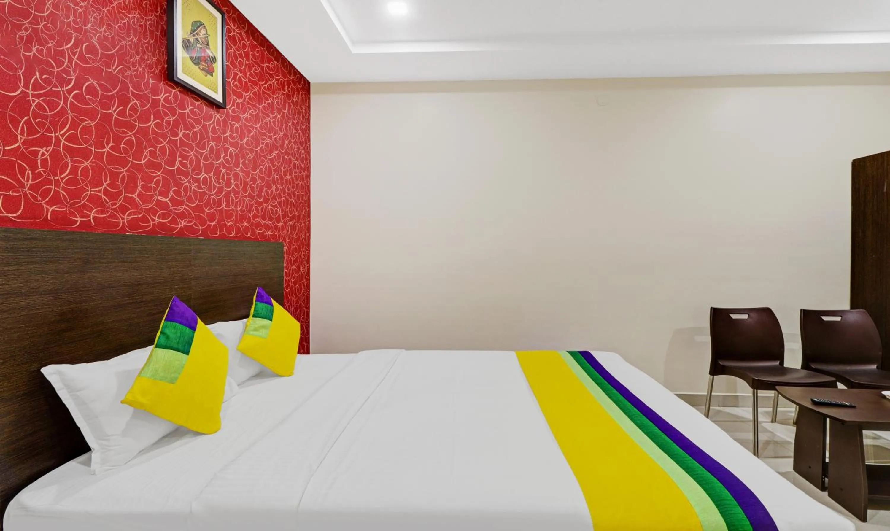 Bedroom in Itsy Hotels Harsha Comforts,600 Mts From Coffee Museum