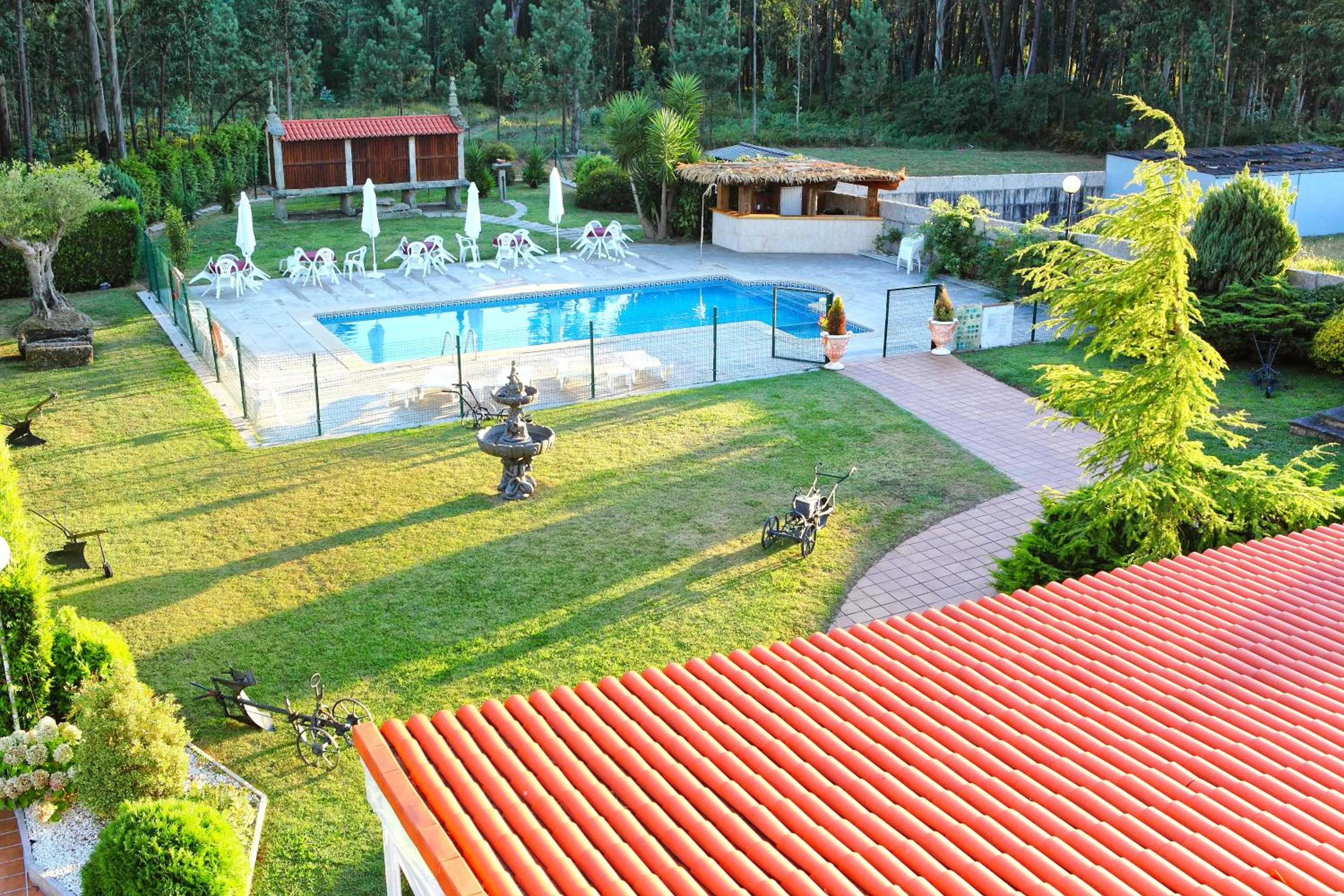 Pool view in Hotel San Carlo