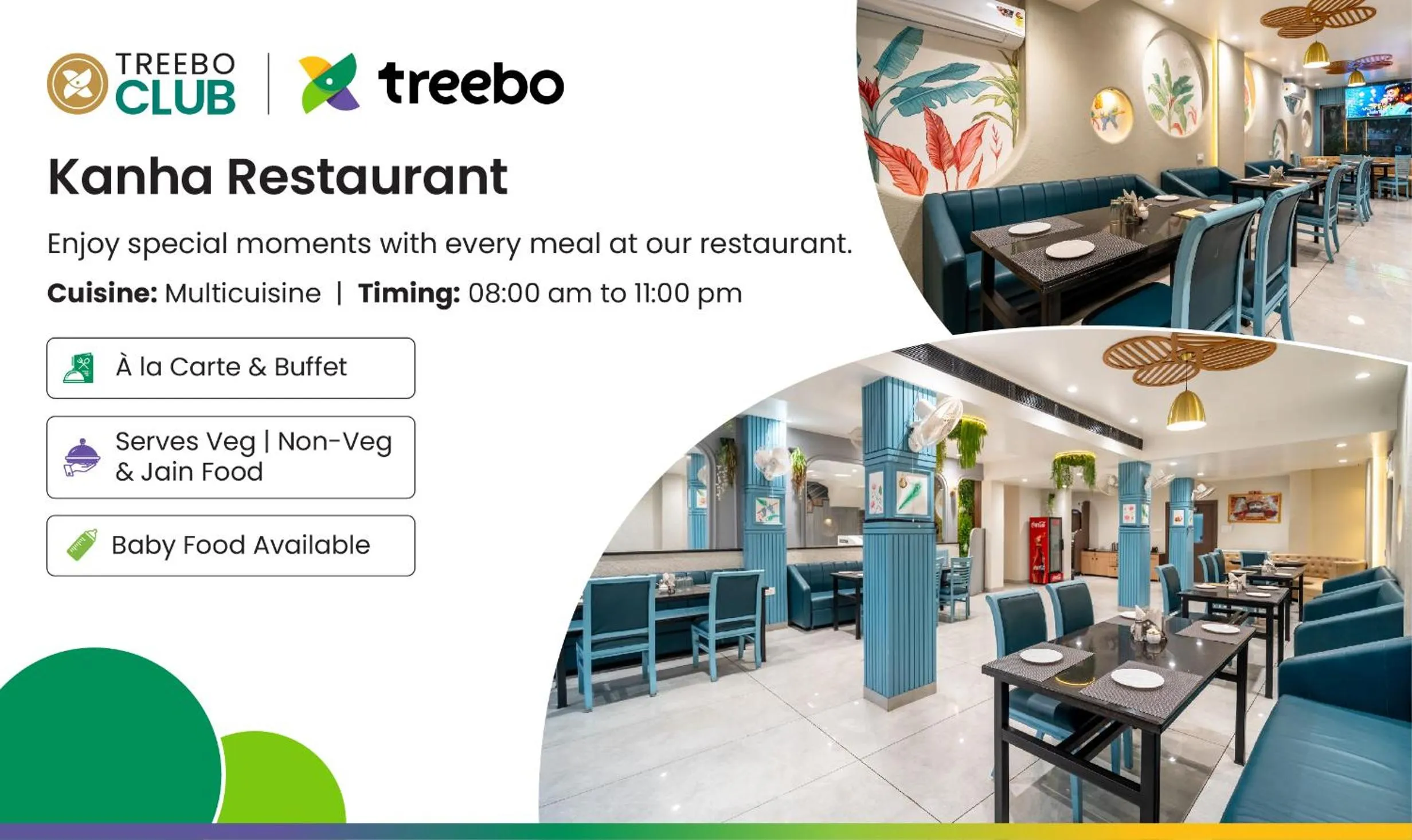 Restaurant/places to eat in Treebo Kamal Regency