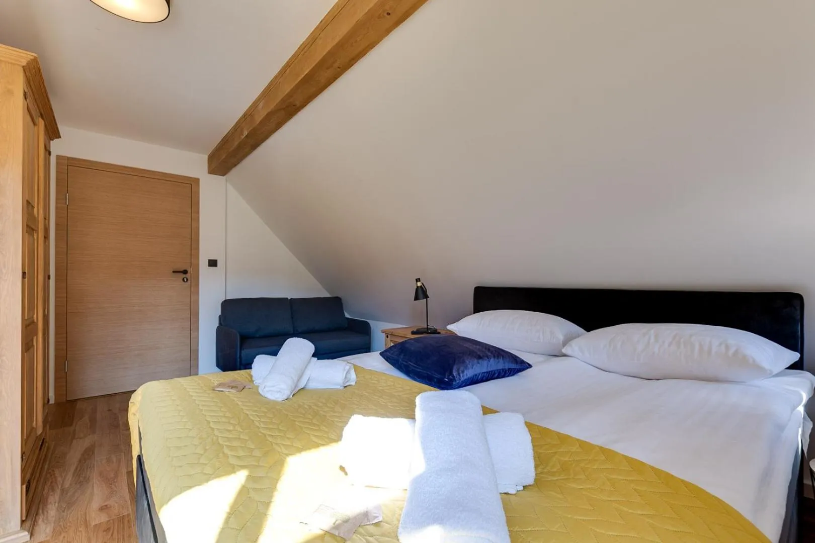 Bed in Biała Owieczka B&B Szczyrk