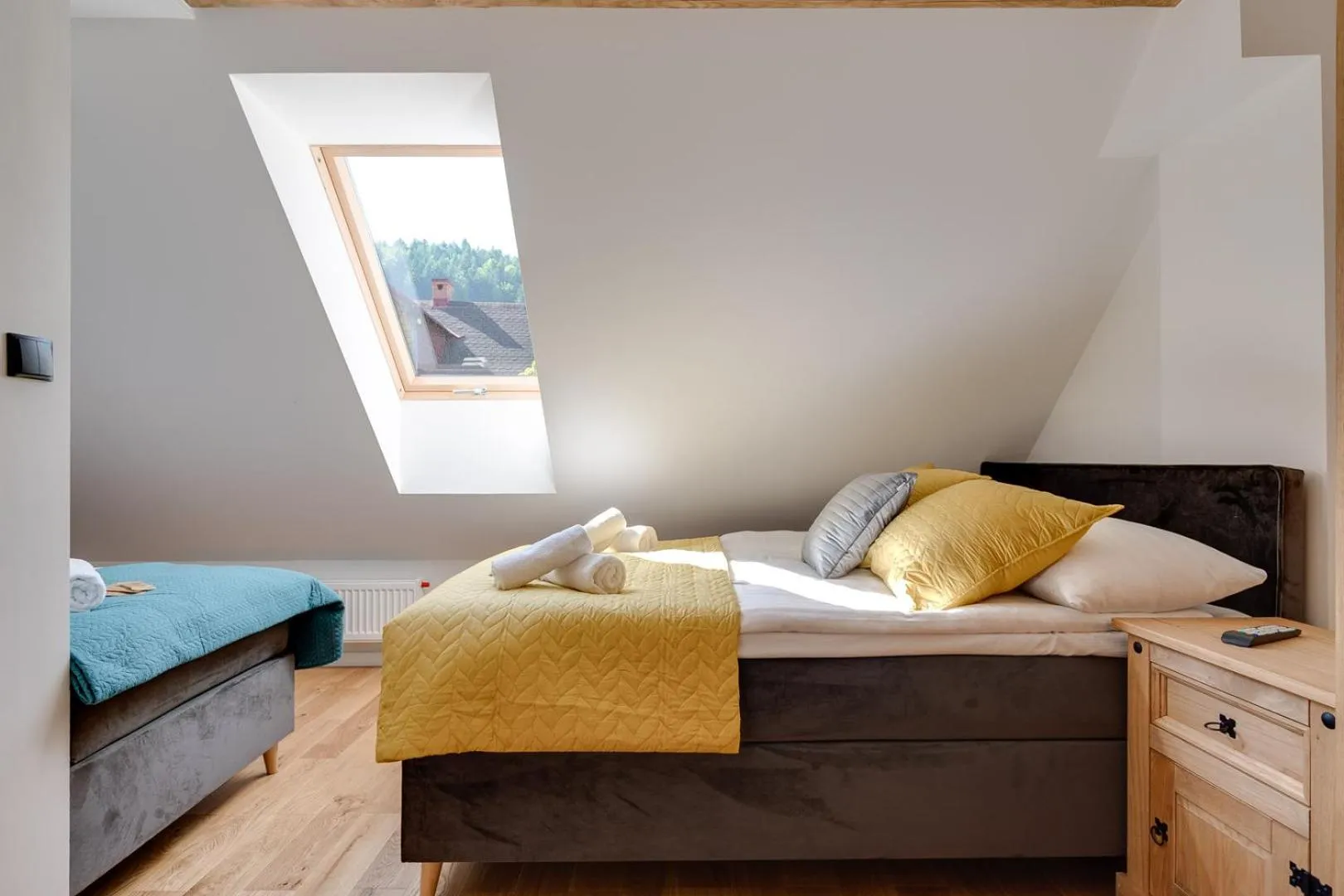 Bed in Biała Owieczka B&B Szczyrk