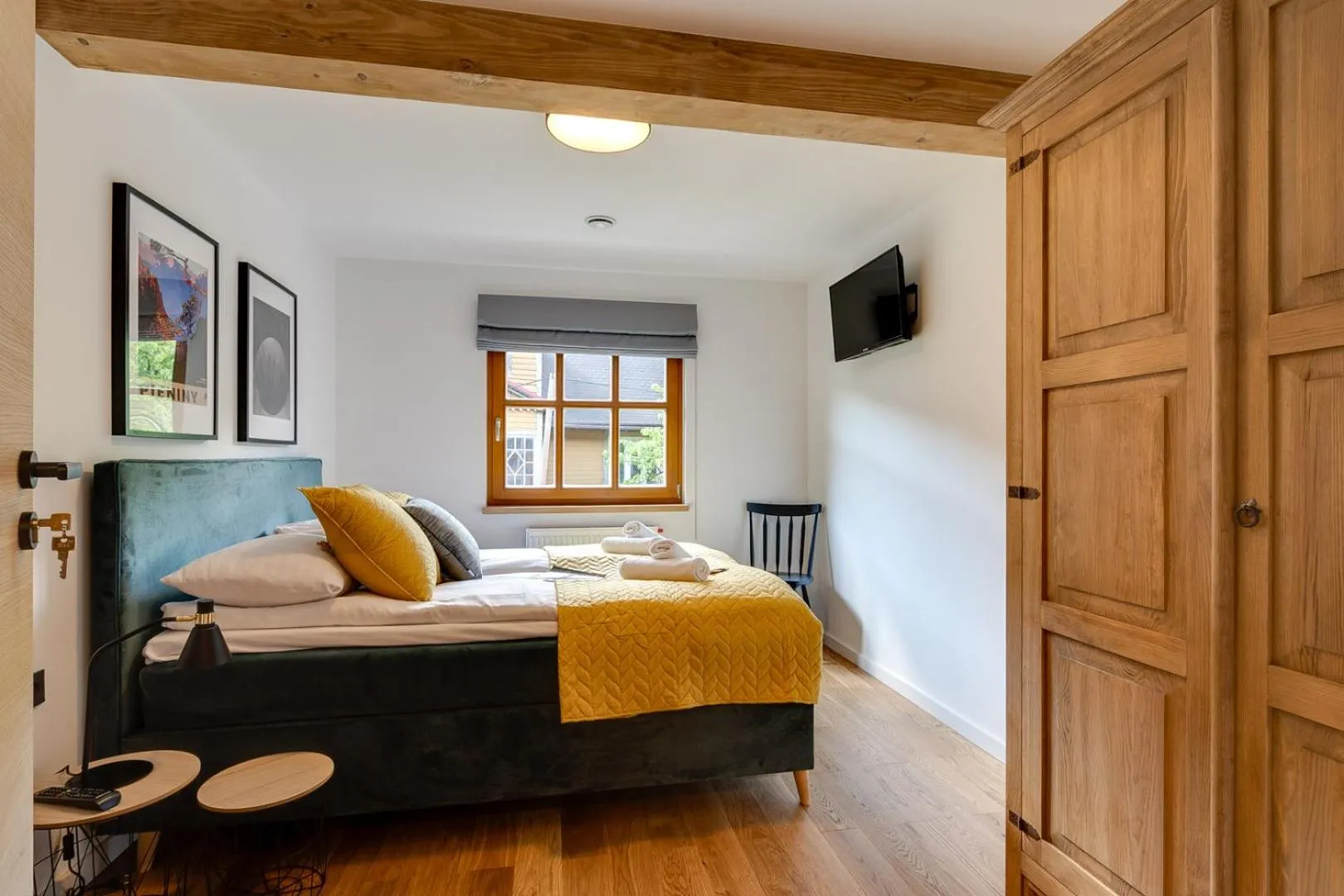 Bed in Biała Owieczka B&B Szczyrk