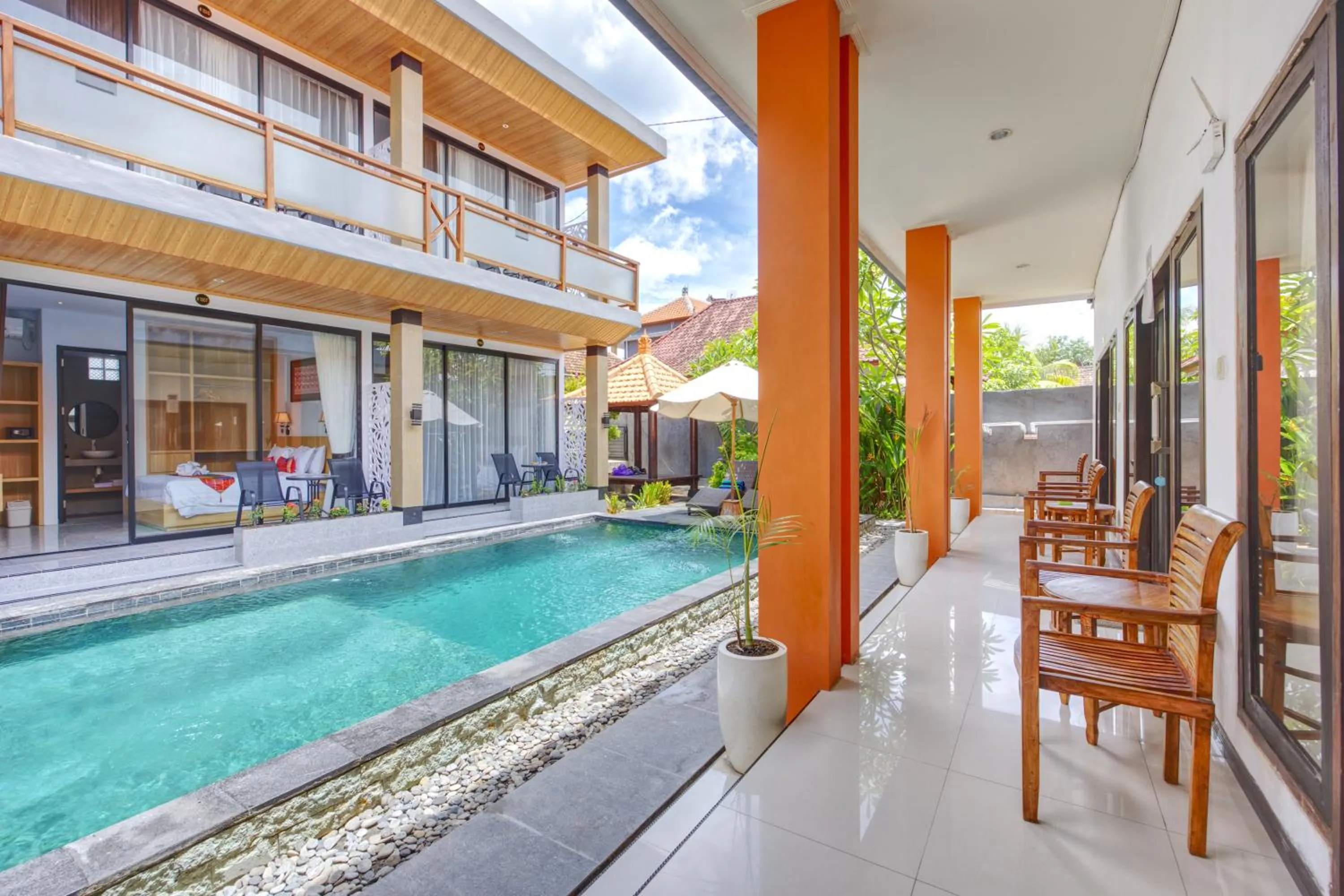 Patio in JnJ Guest House