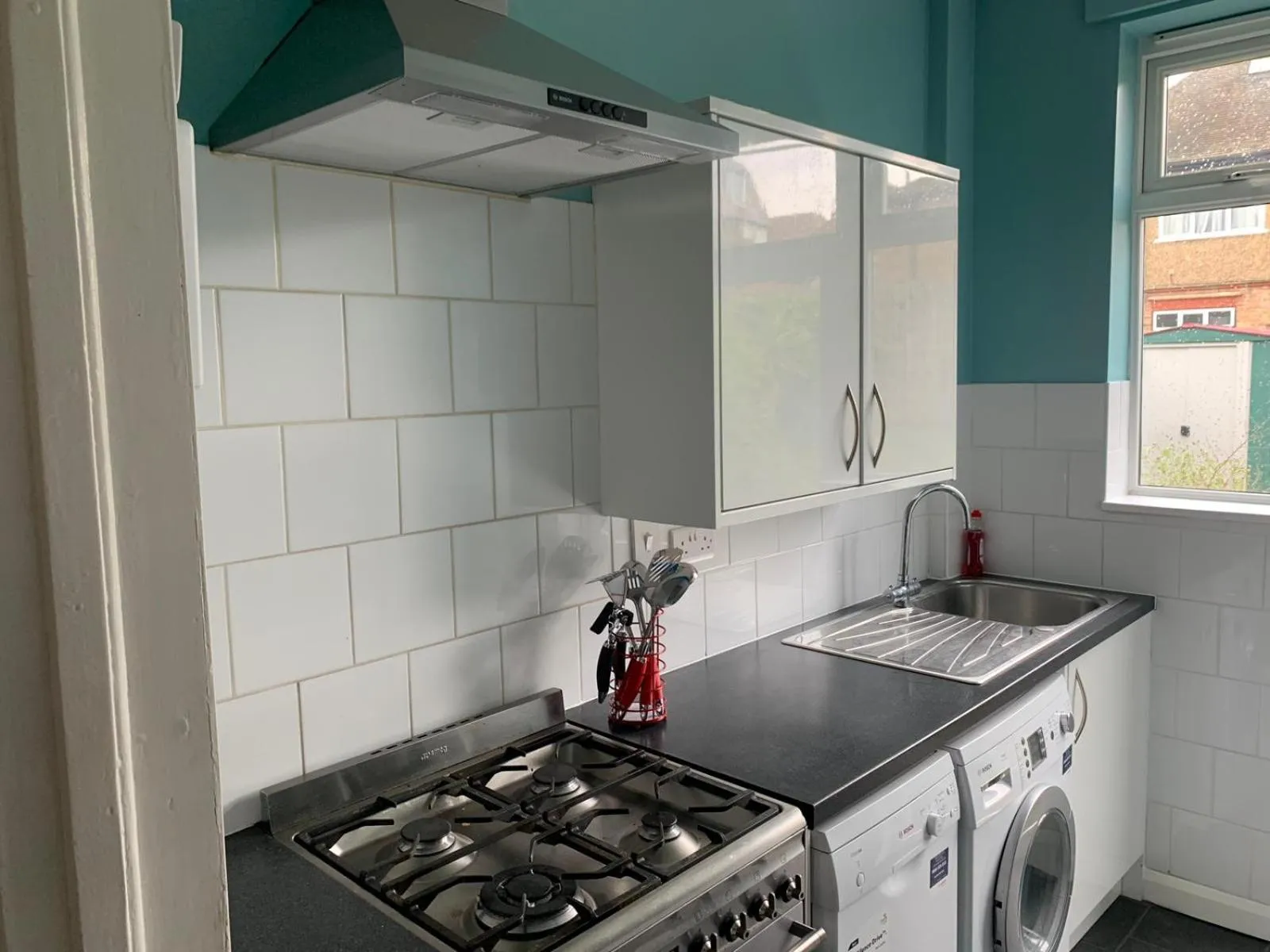Dining area in Marble Apartments Tooting House