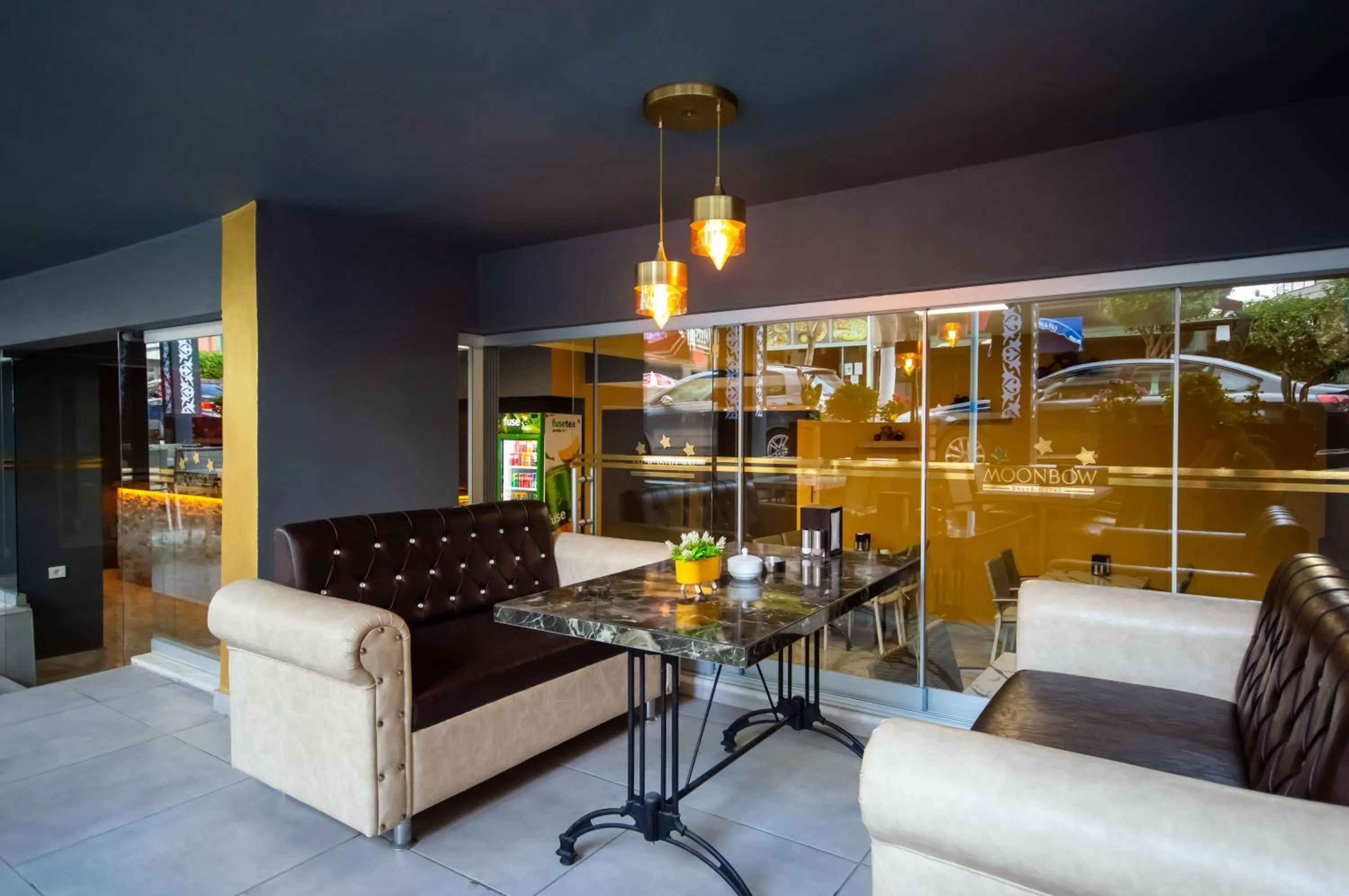 Lounge or bar in MOONBOW BEACH HOTEL