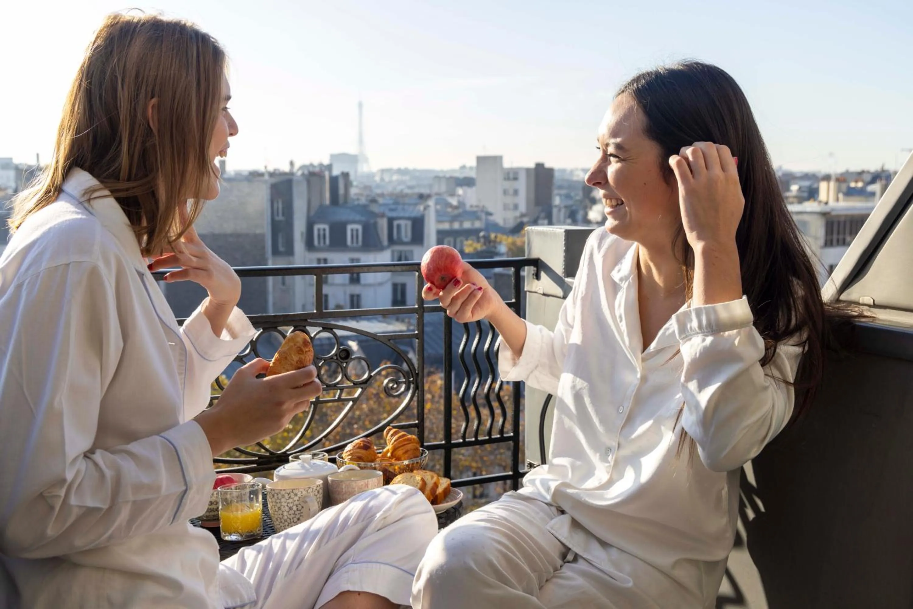 Balcony/Terrace in Hôtel de Banville