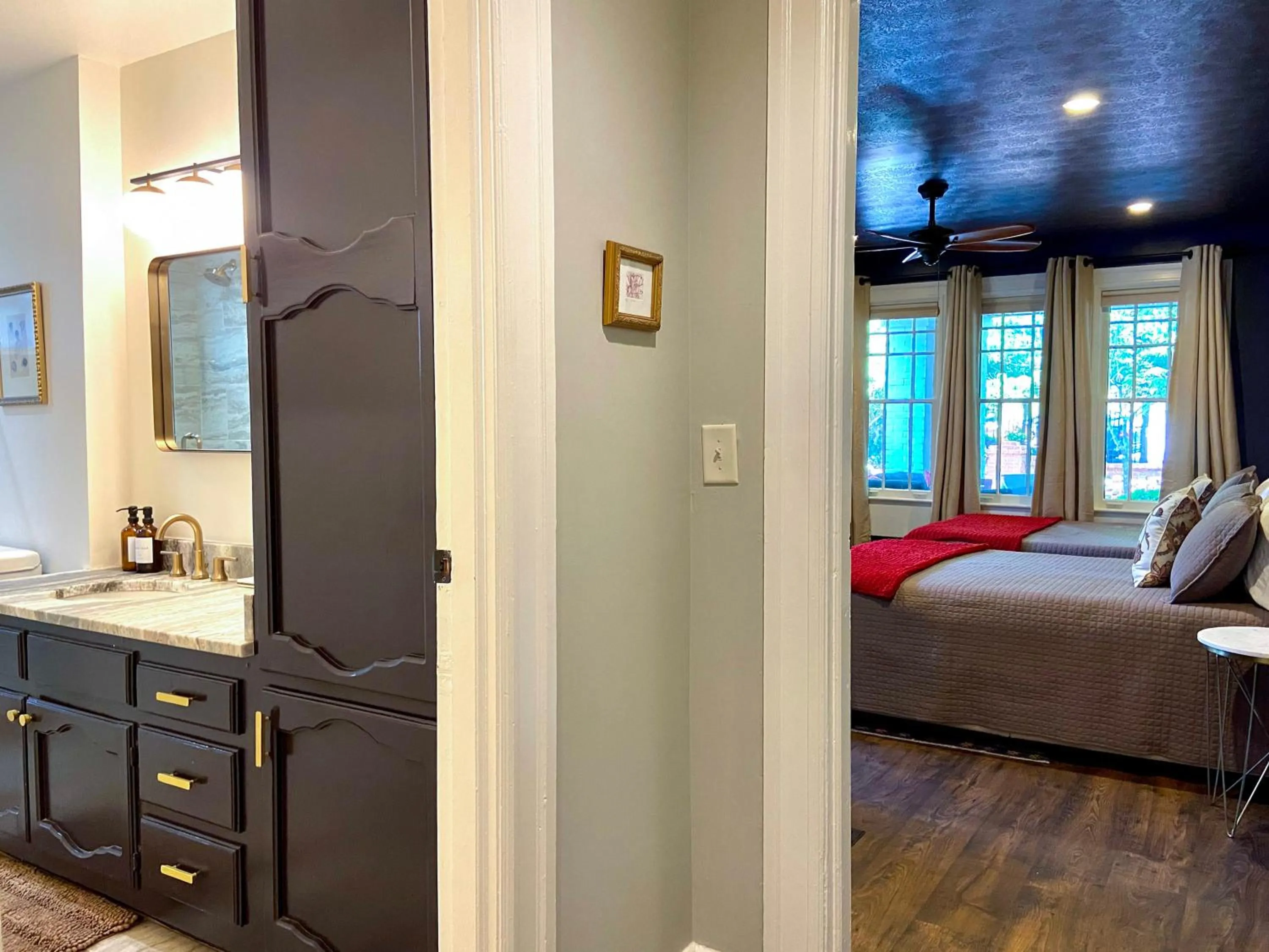 Bed in Eden Brae: Historic Southern Gothic Mansion