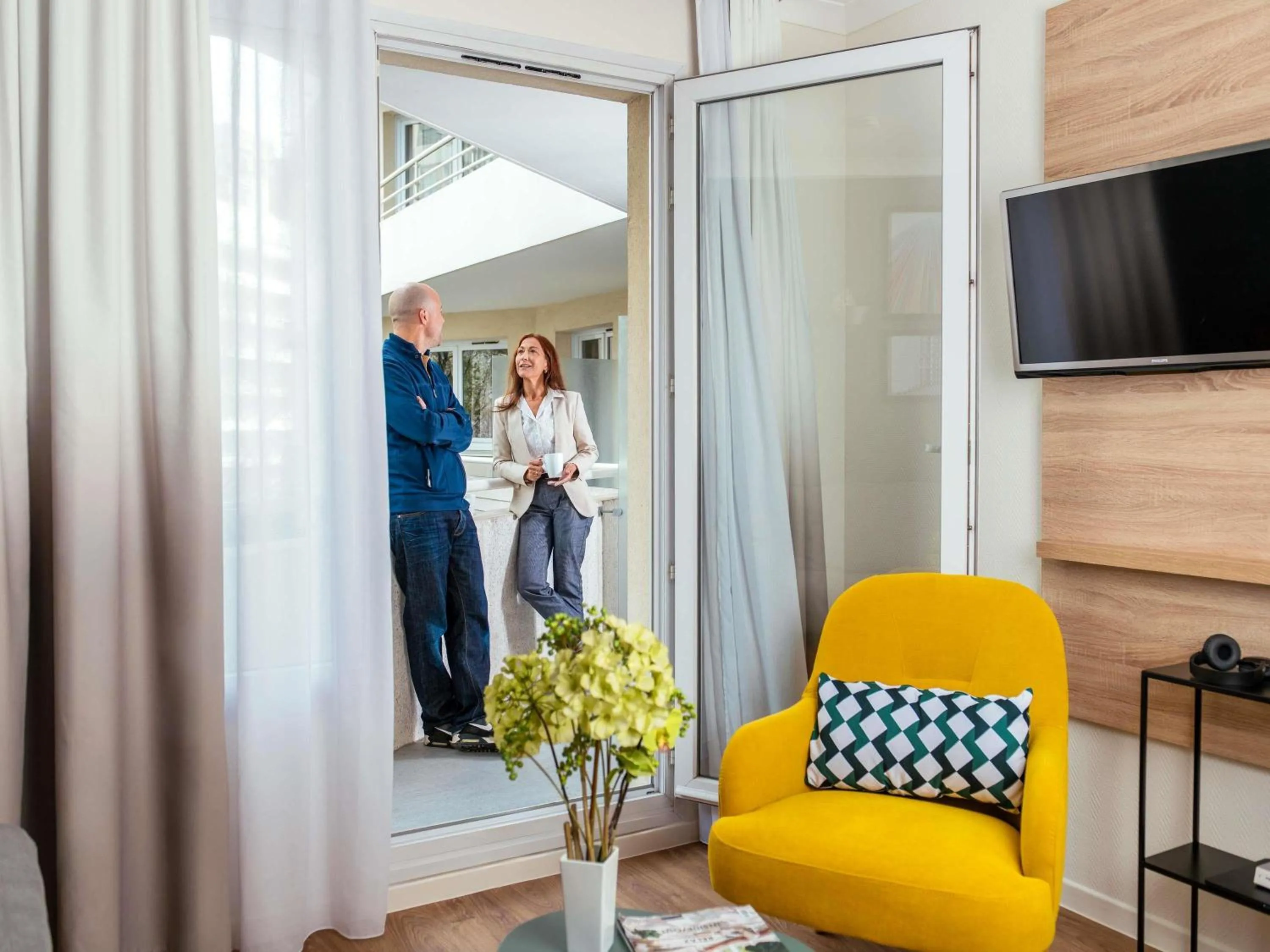 Bedroom in Aparthotel Adagio La Défense Le Parc