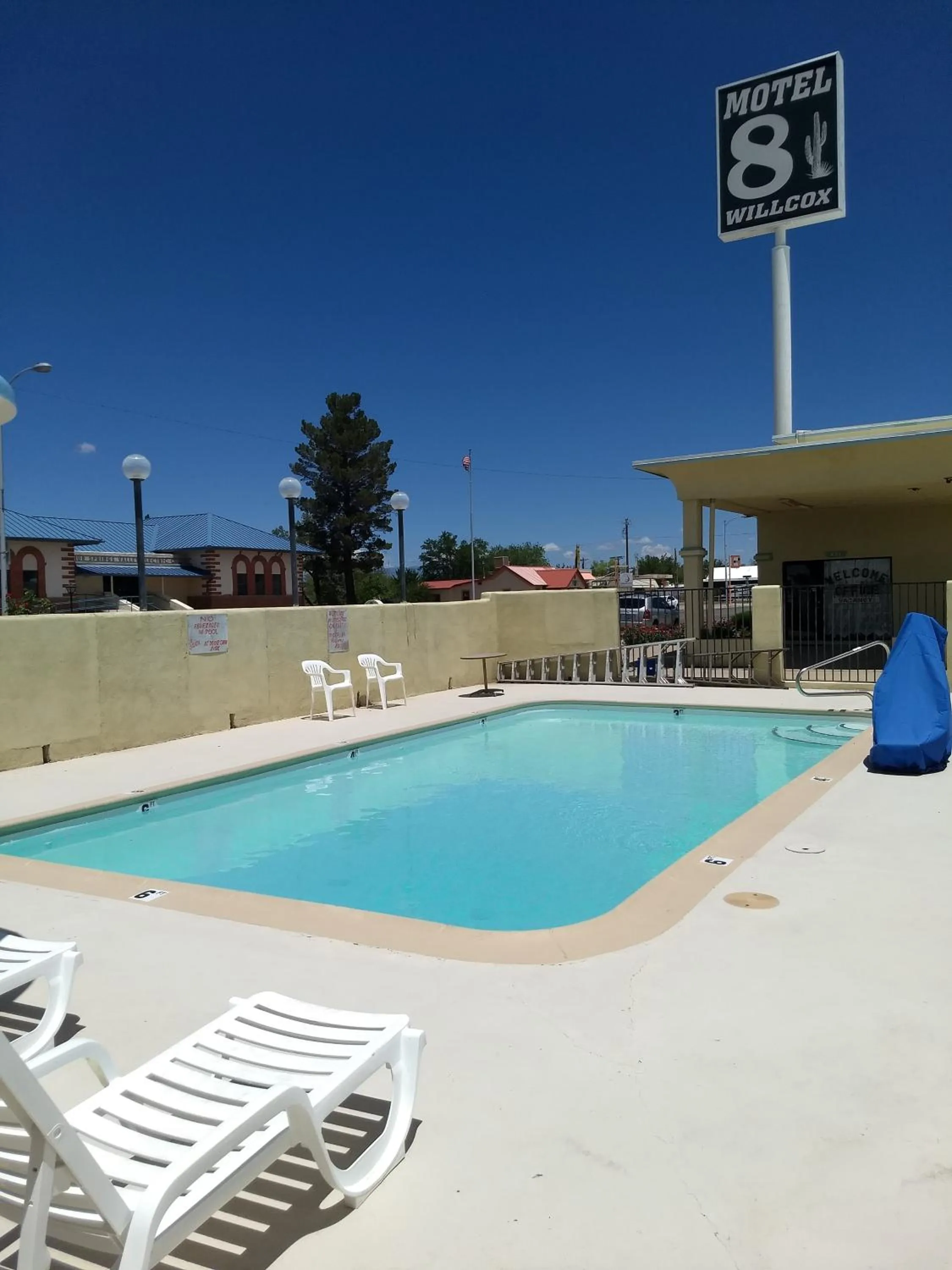 Pool view in Motel 8 Willcox