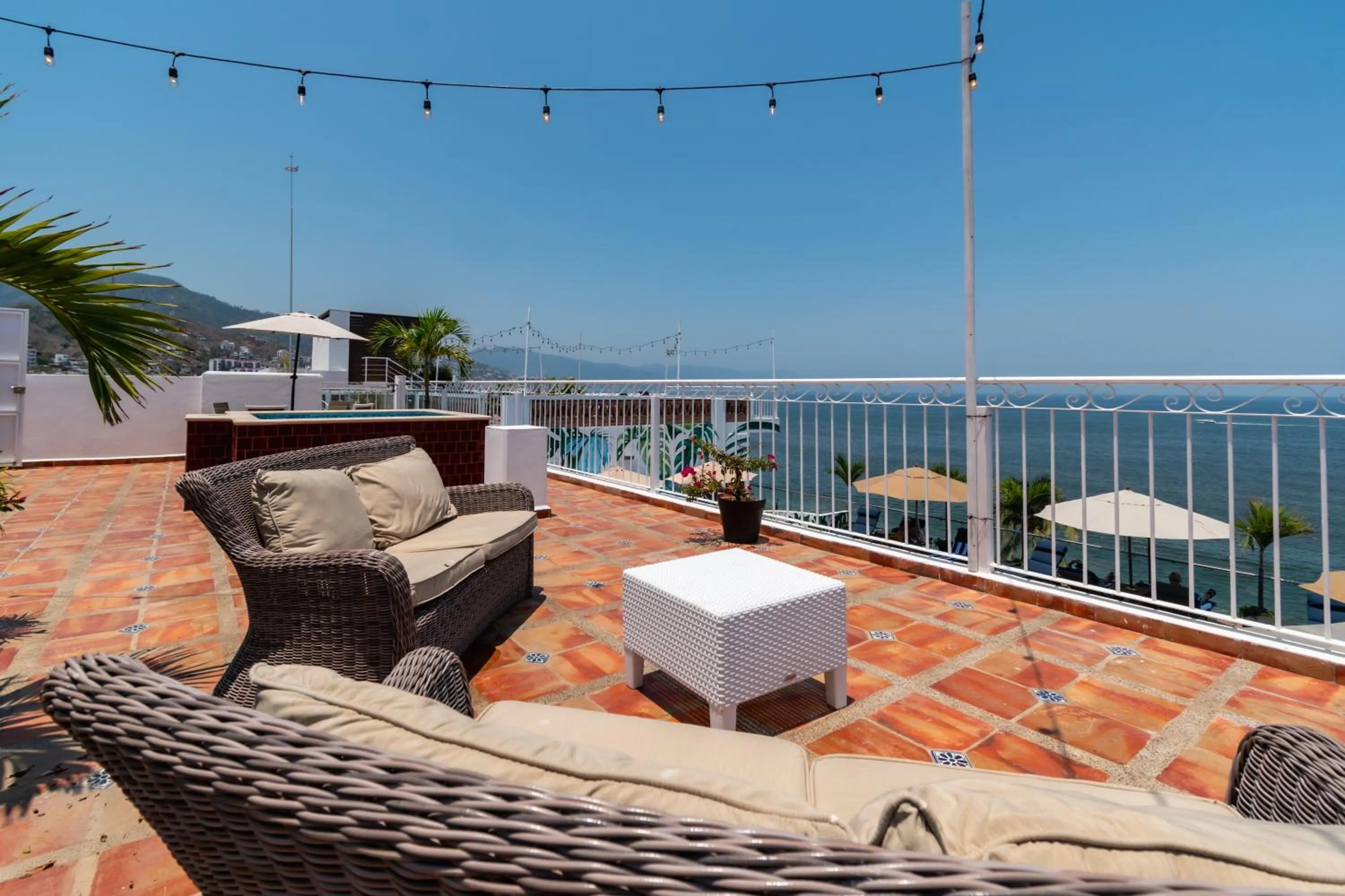 Balcony/Terrace in The Paramar Beachfront Boutique Hotel With Breakfast Included - Downtown Malecon