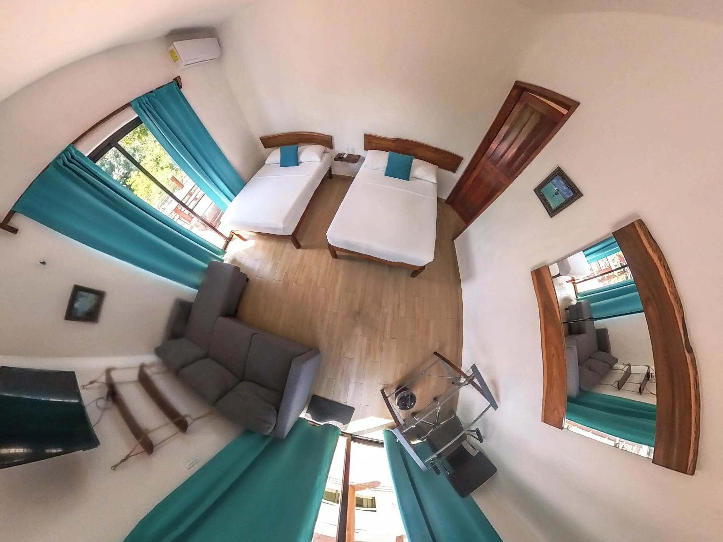 Bed in Ade Hotel Bacalar