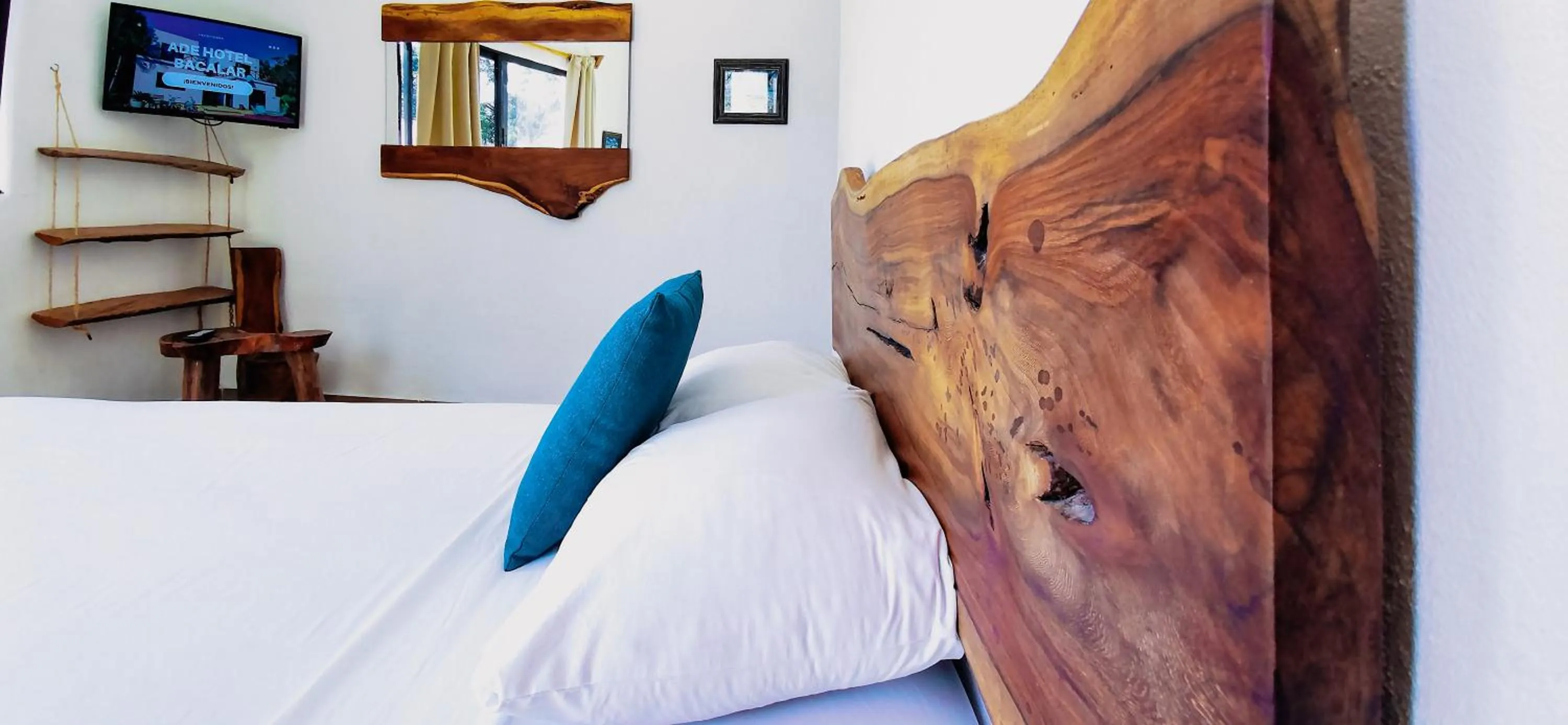 Bed in Ade Hotel Bacalar