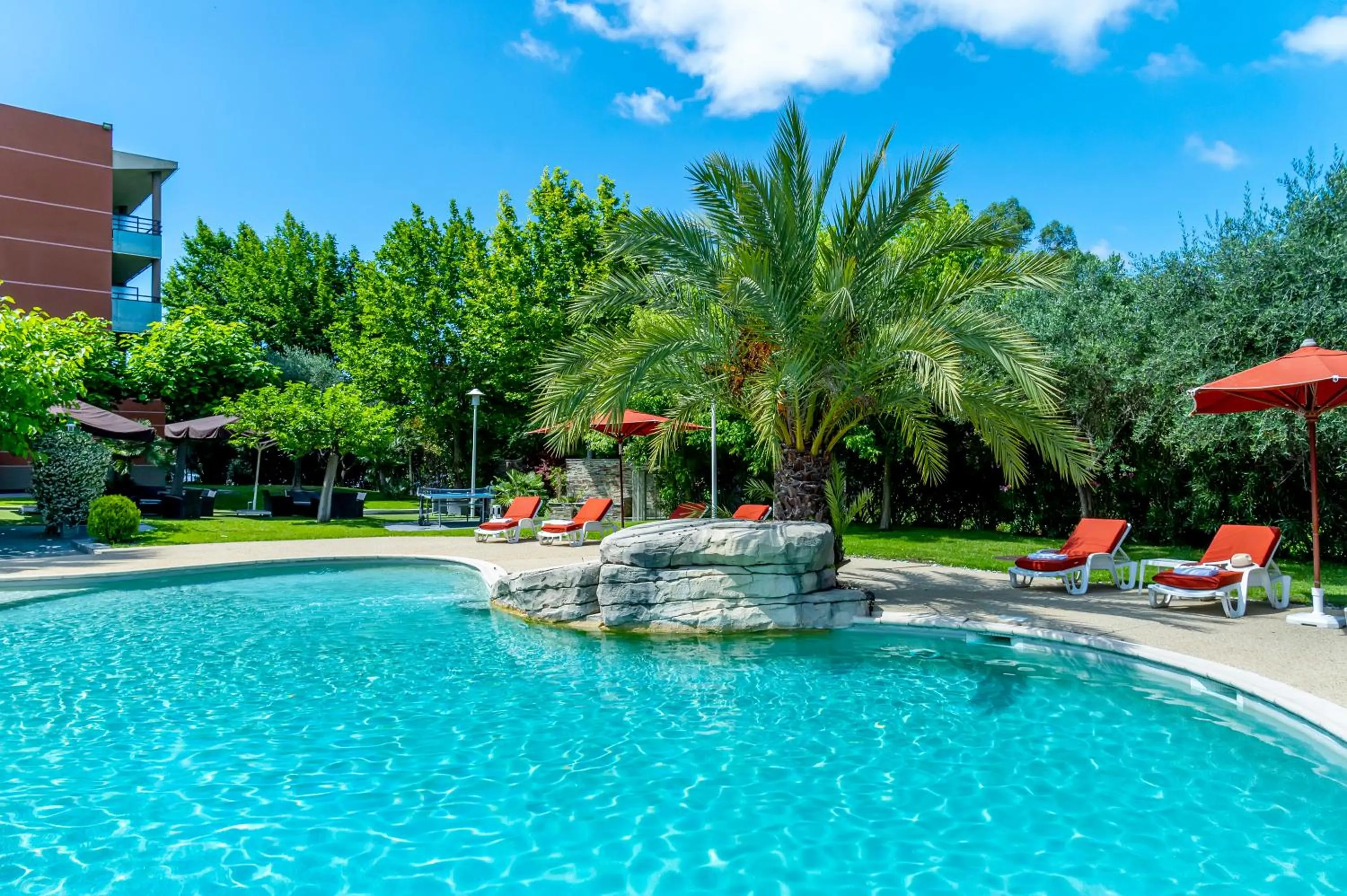 Garden in Servotel Saint-Vincent