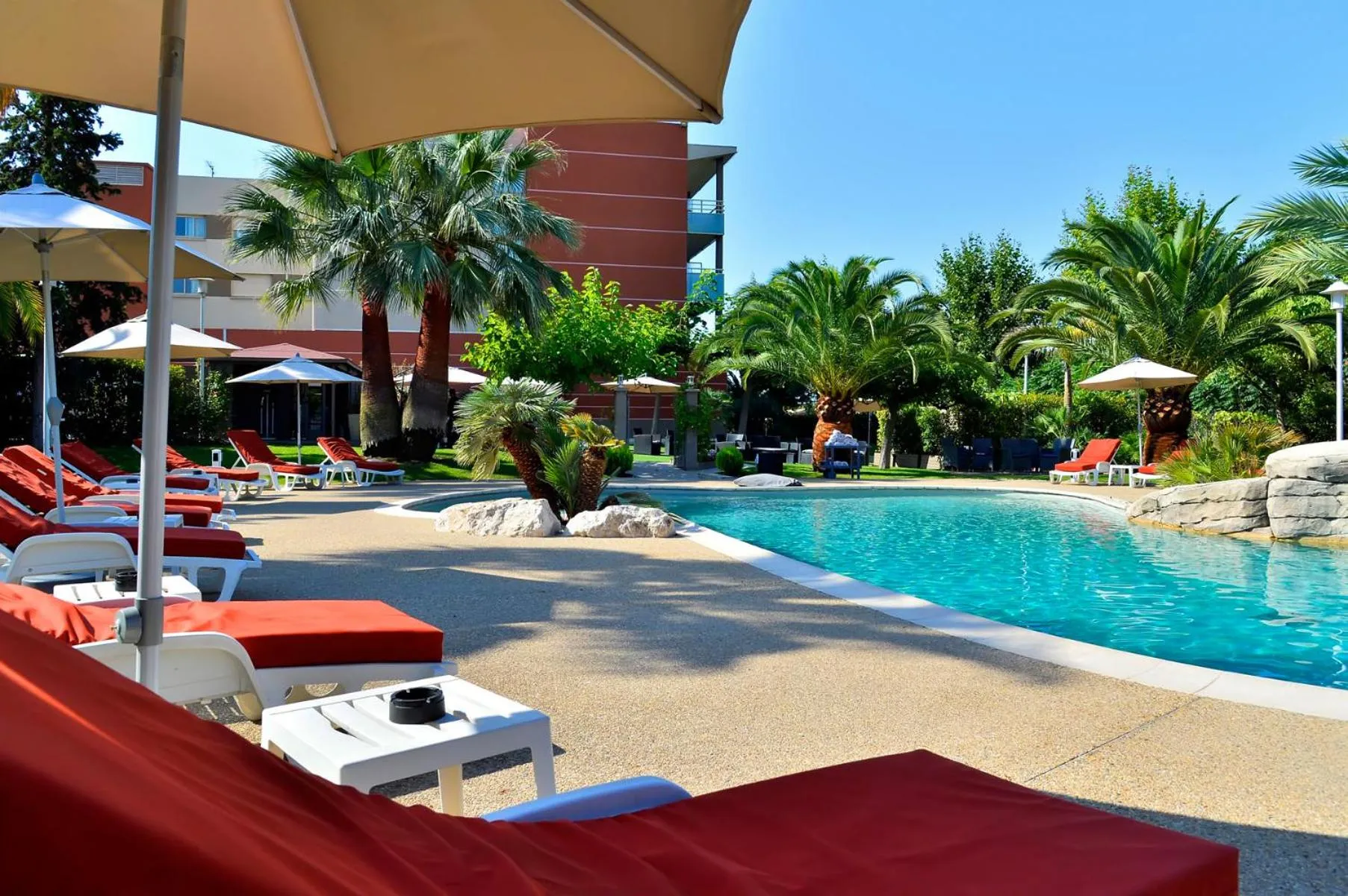 Garden in Servotel Saint-Vincent