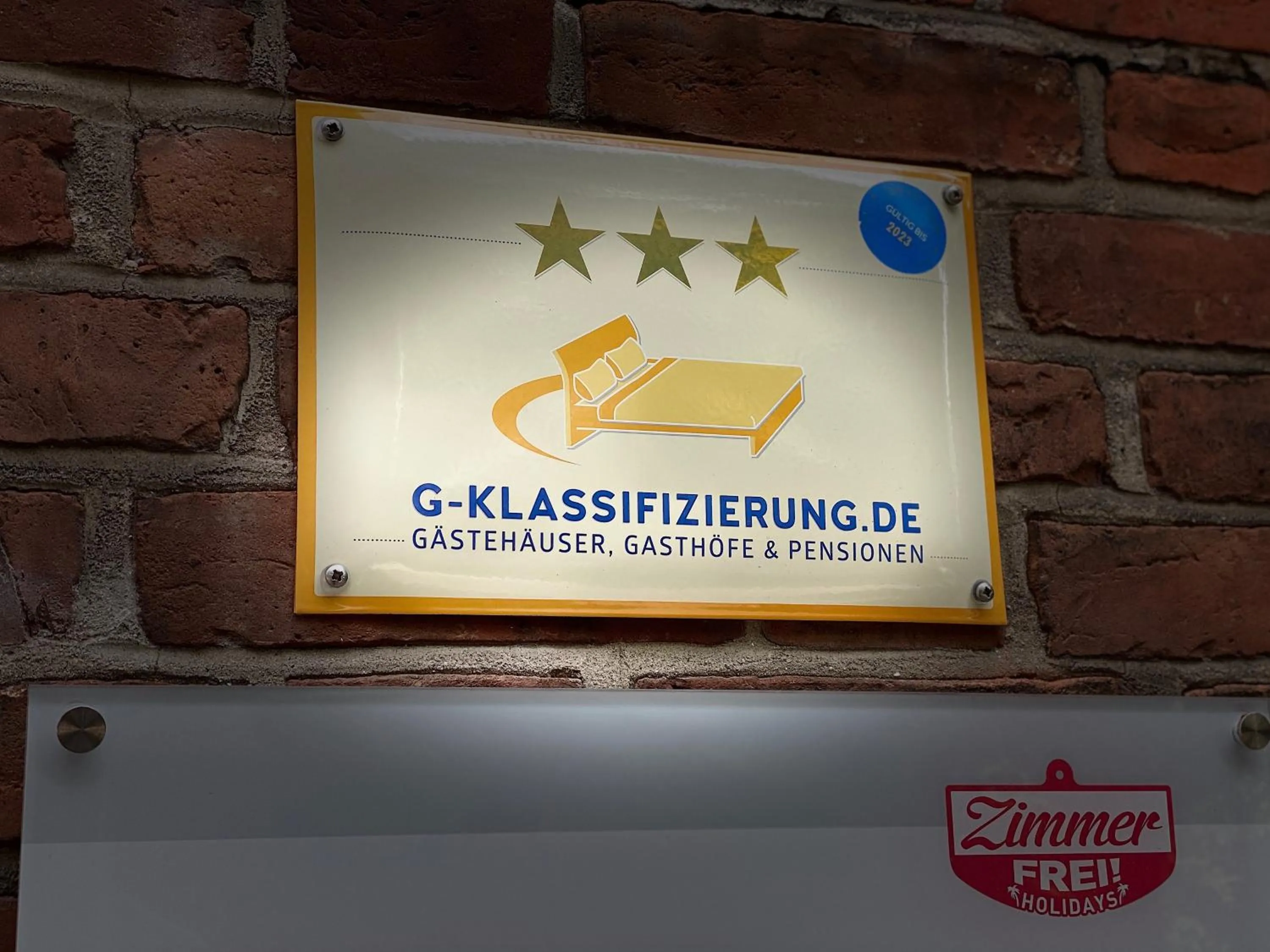 Certificate/Award in Boardinghouse Flensburg - by Zimmer FREI! Holidays