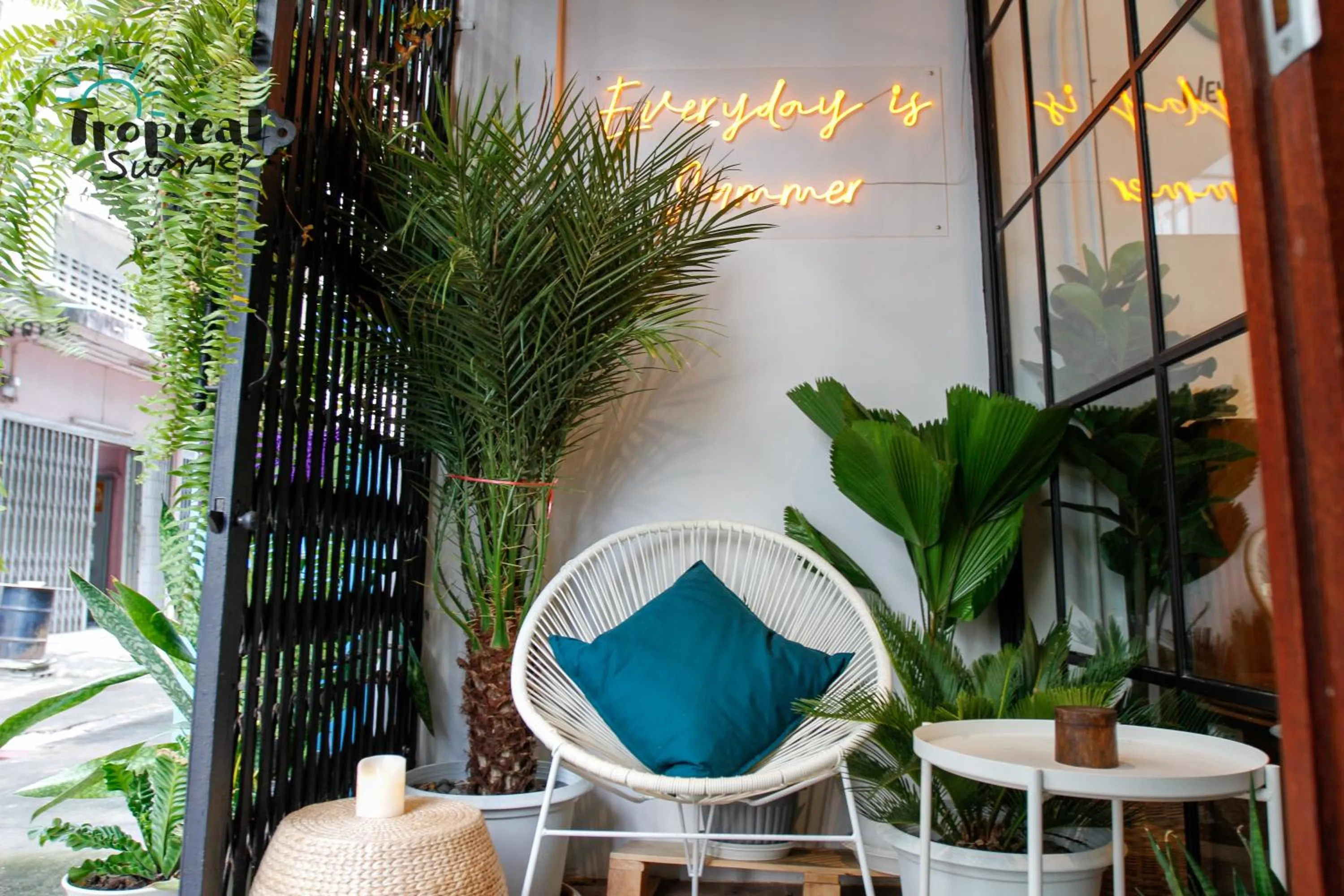 Balcony/Terrace in Tropical Summer Hostel