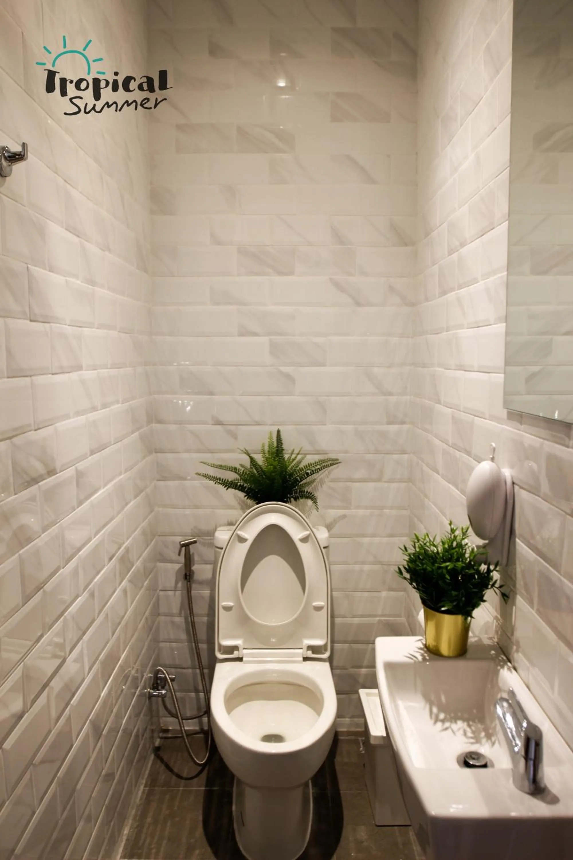 Toilet in Tropical Summer Hostel