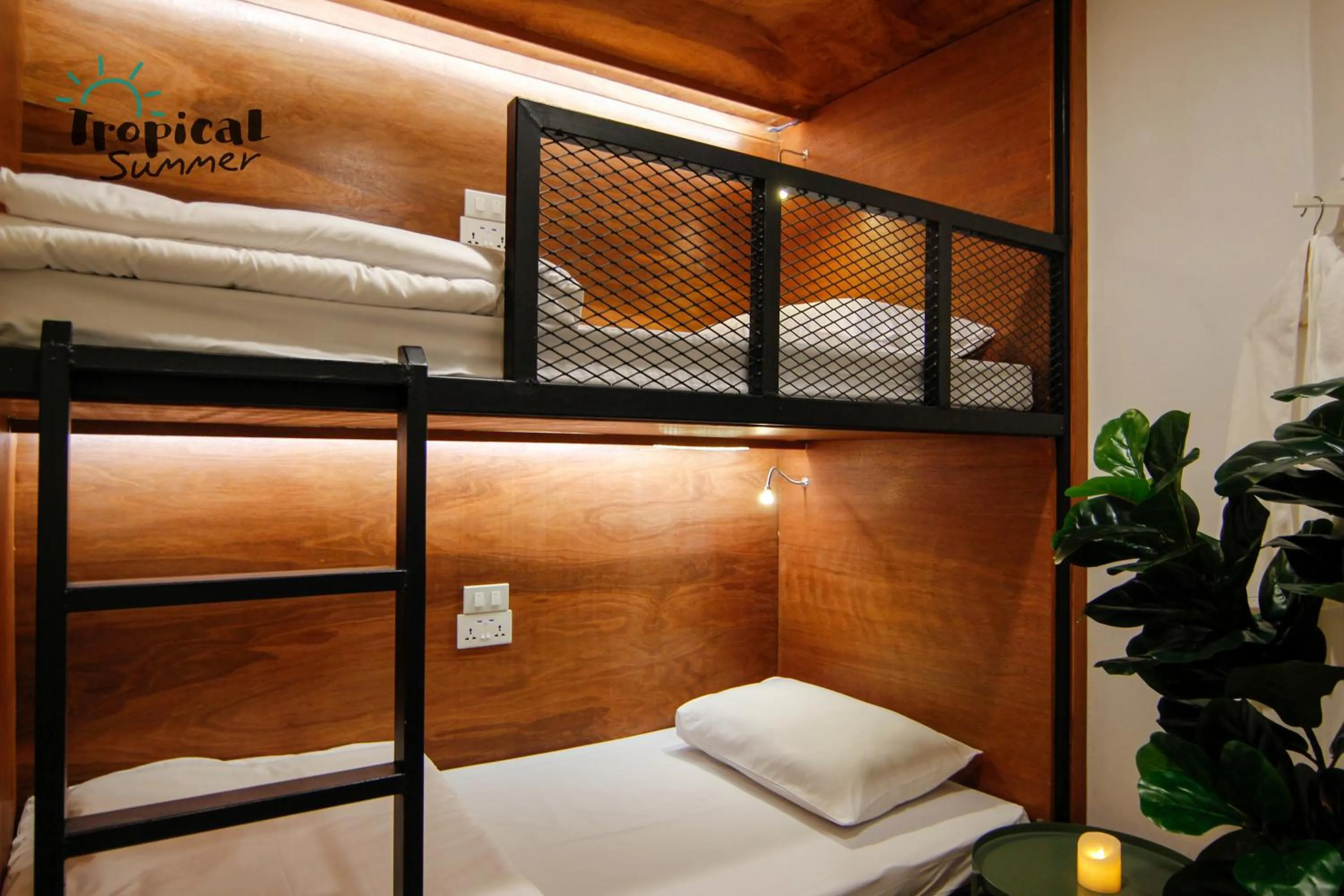 Bed in Tropical Summer Hostel